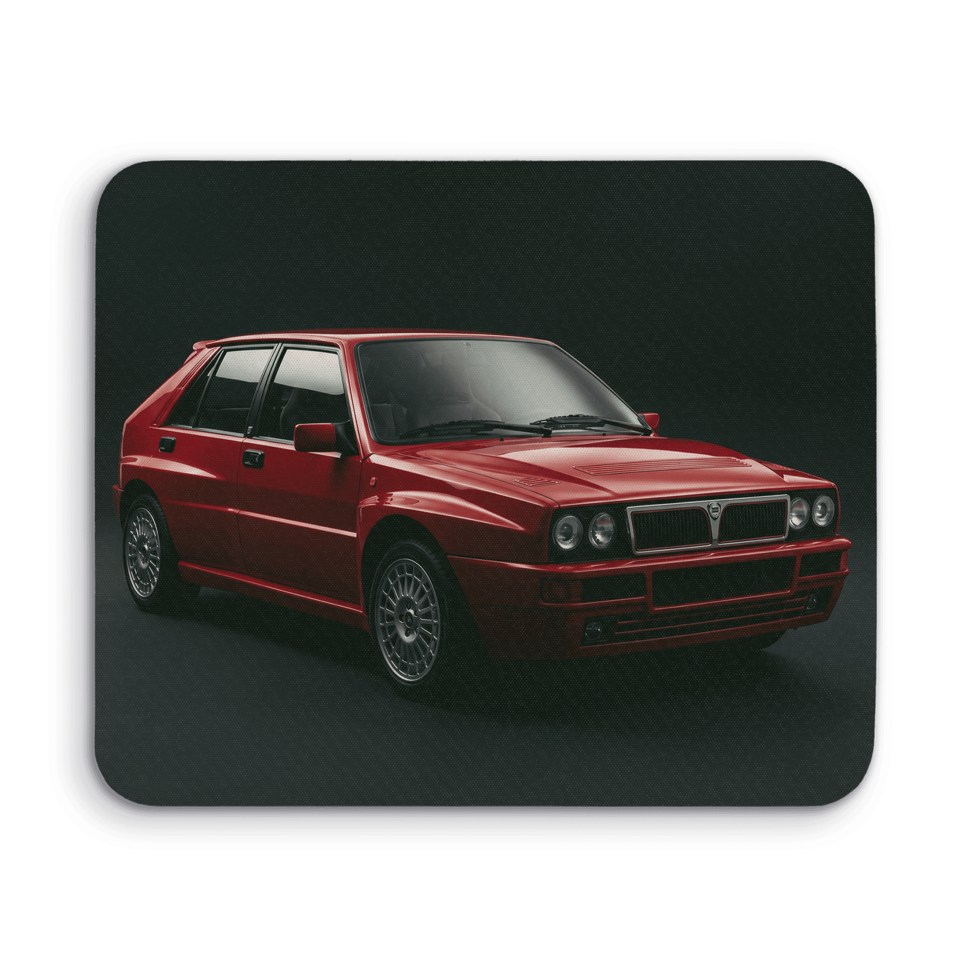 Lancia Delta HF Integrale Red Studio Portrait