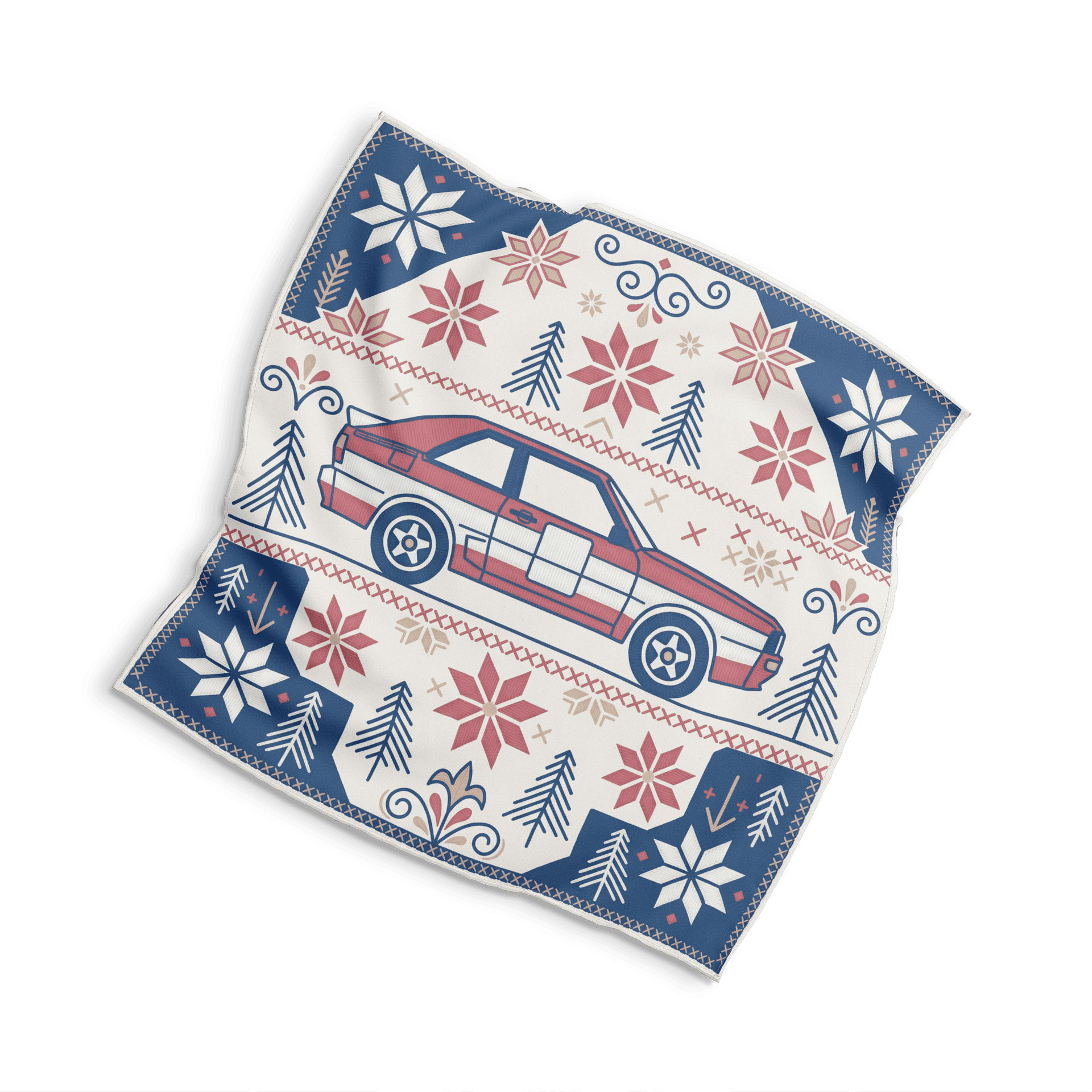 Audi Quattro Nordic Holiday Knit Pattern Art
