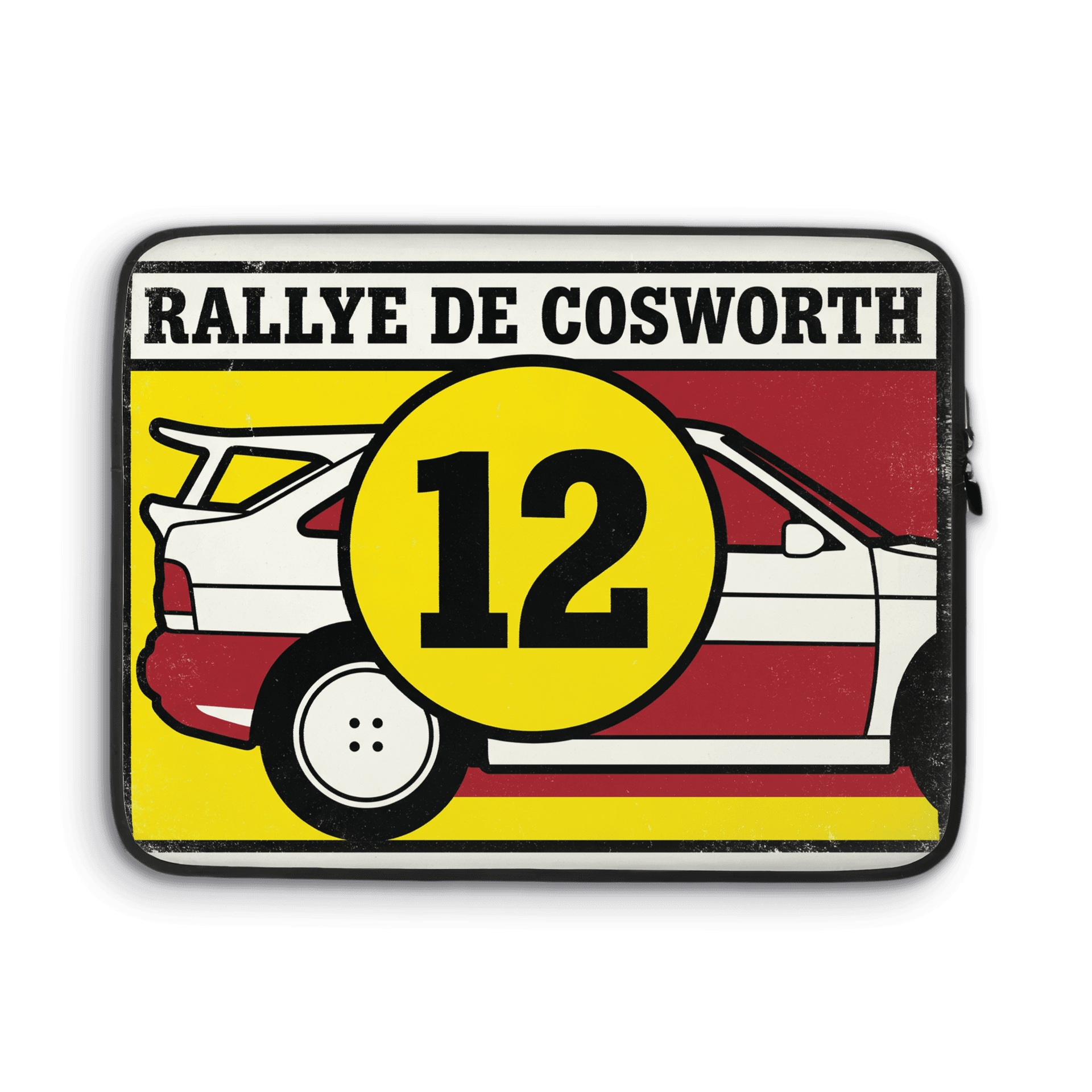 Ford Escort Cosworth Retro Rally Number 12 Poster