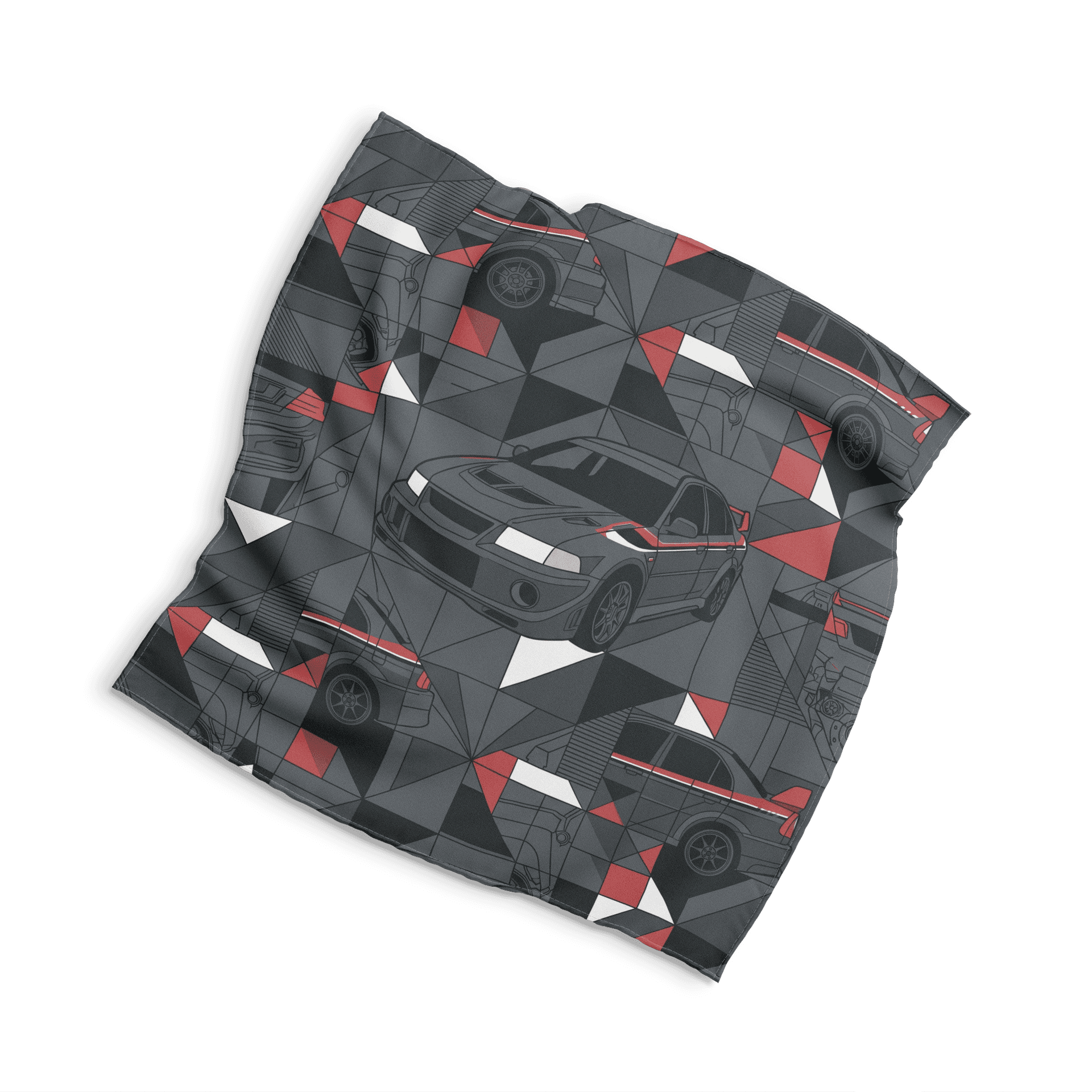Mitsubishi Lancer Evo Geometric Seamless Pattern Art