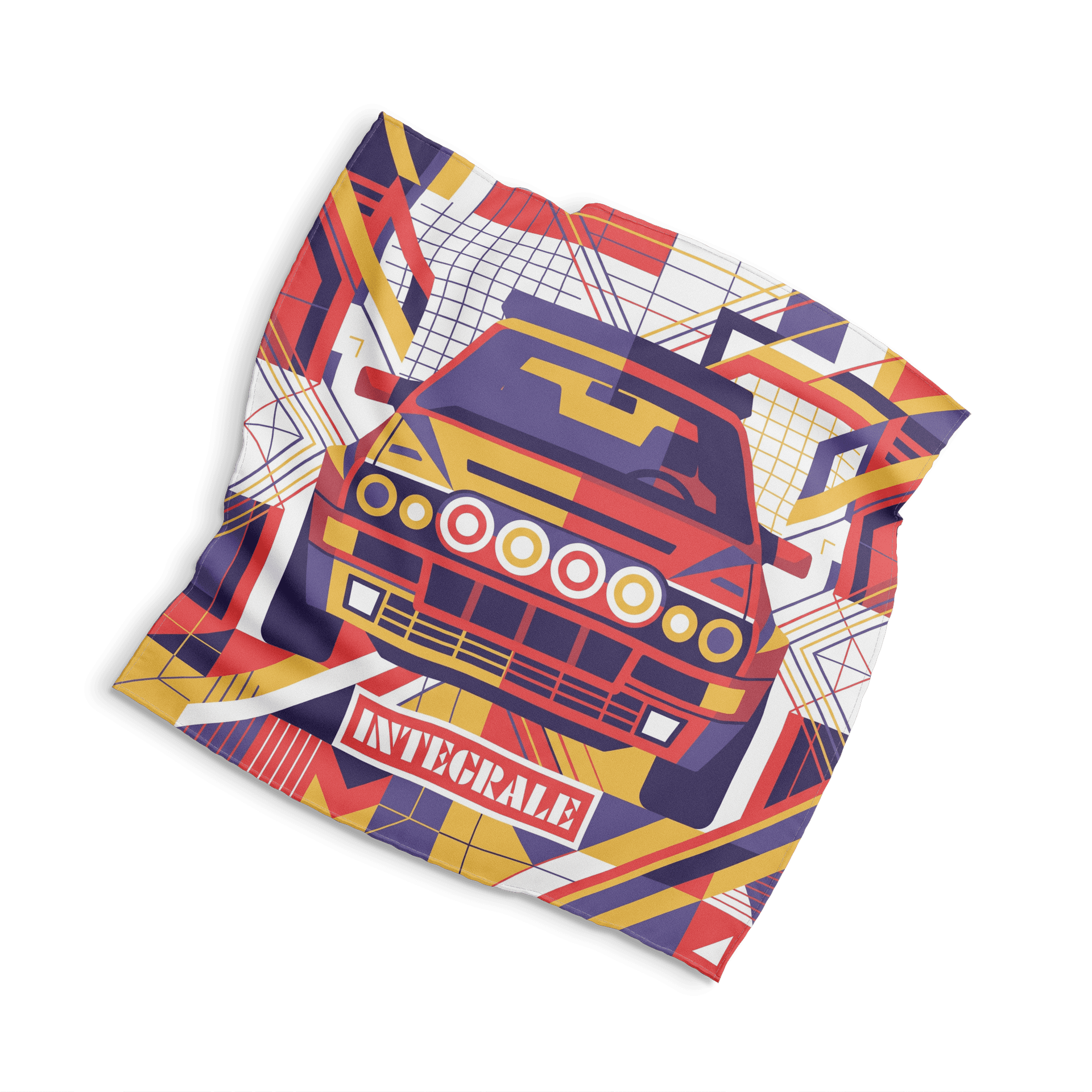 Lancia Delta Integrale Symmetrical Geometric Poster