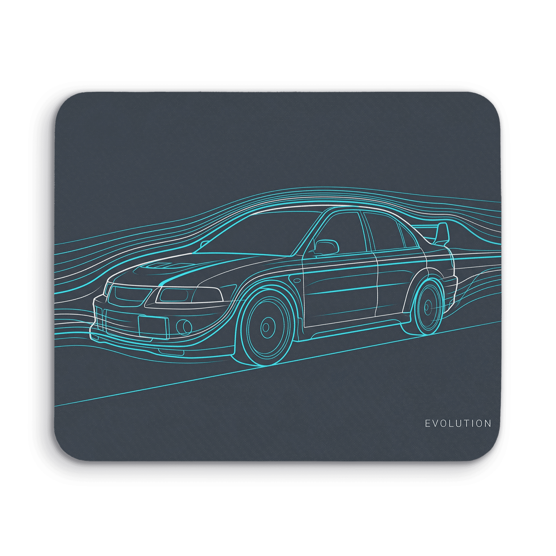 Mitsubishi Lancer Evo Wind Tunnel Aerodynamics Art