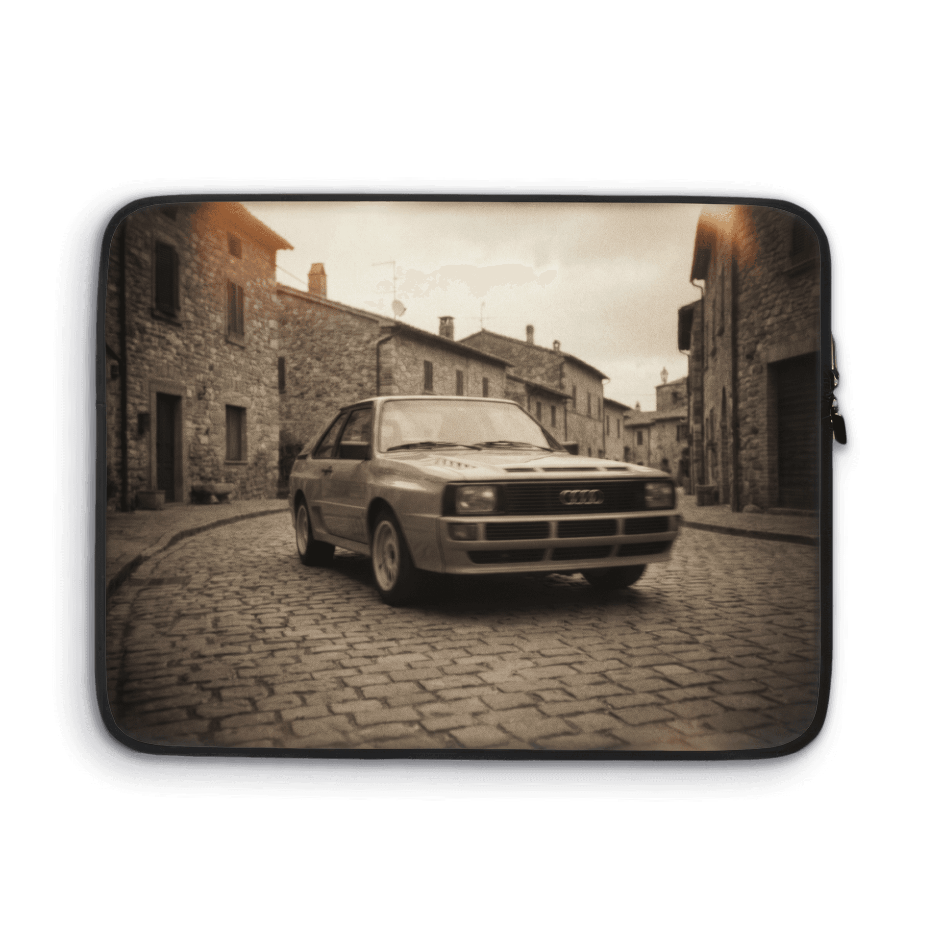 Audi Sport Quattro Sepia Village Cobblestone Photography