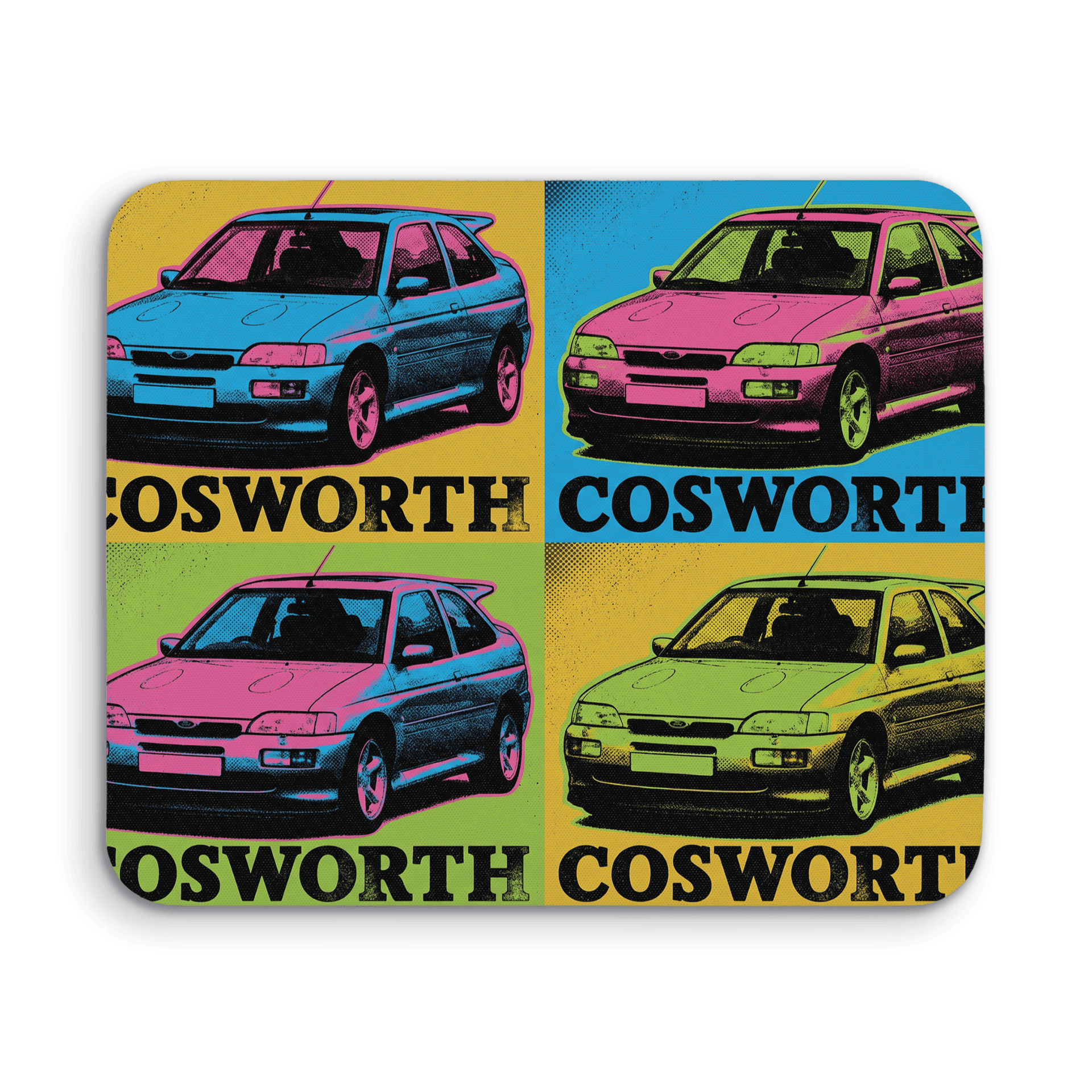 Ford Escort Cosworth Warhol Pop Art Poster