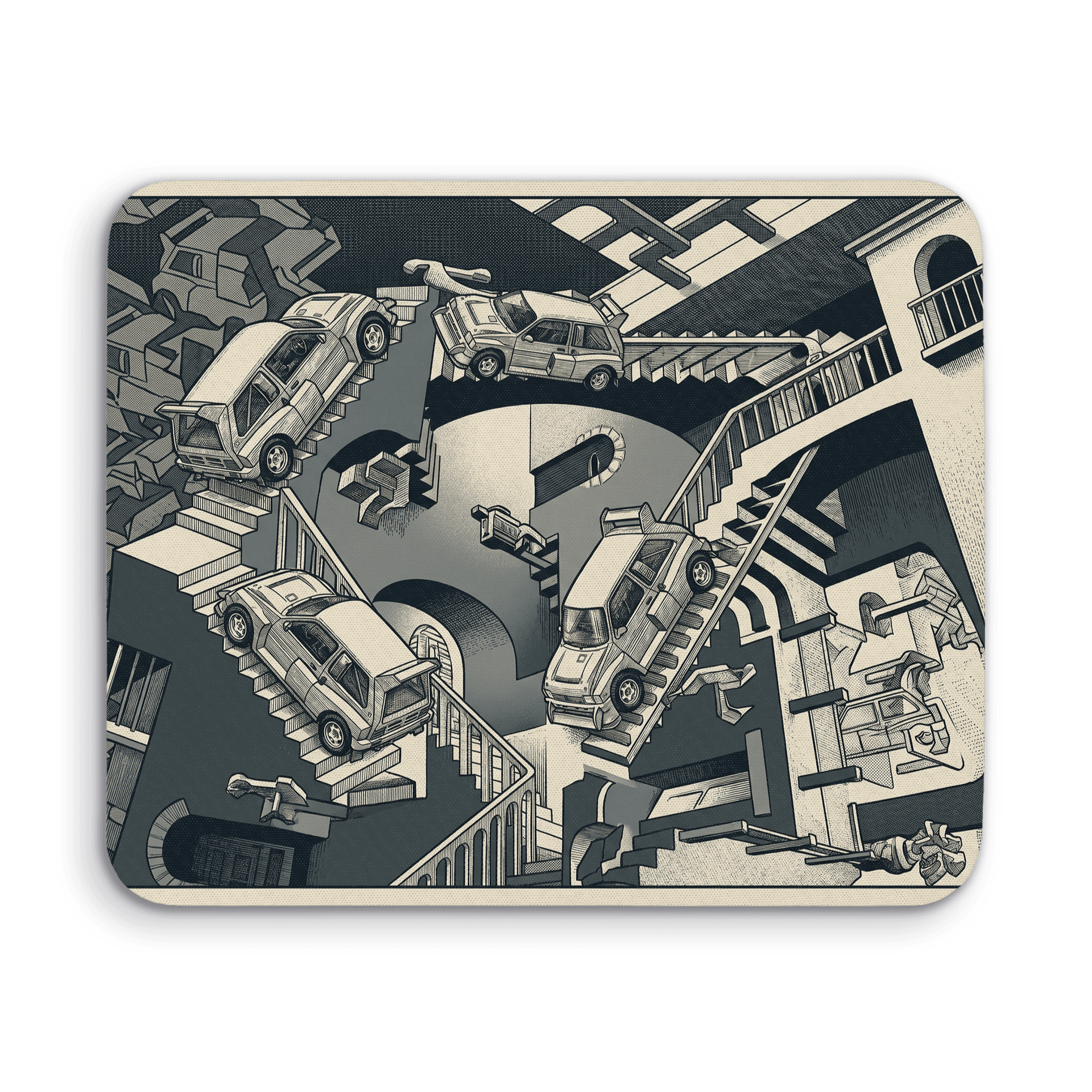 MG Metro 6R4 Escher Relativity Art