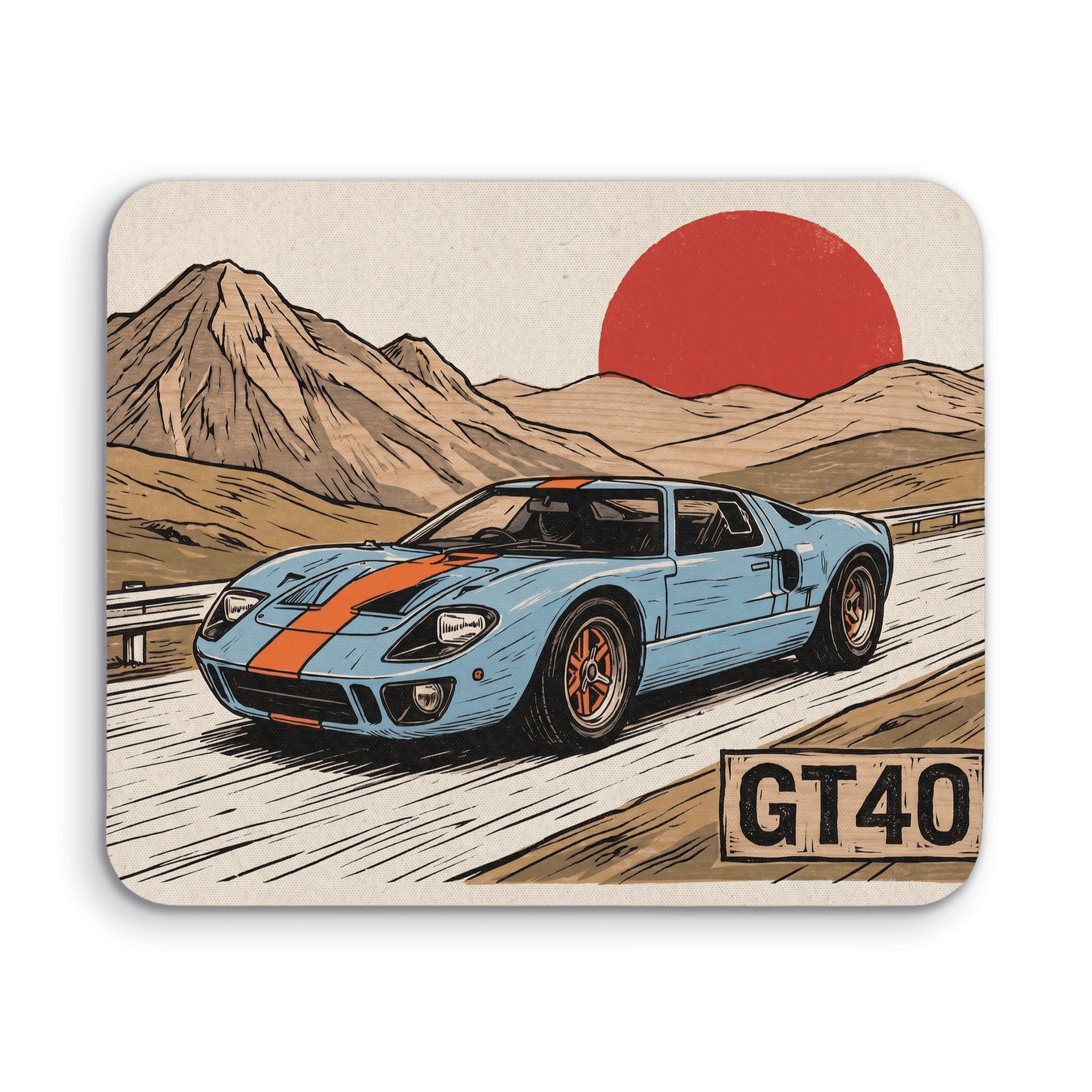 Ford GT40 Gulf Japanese Woodblock Edition