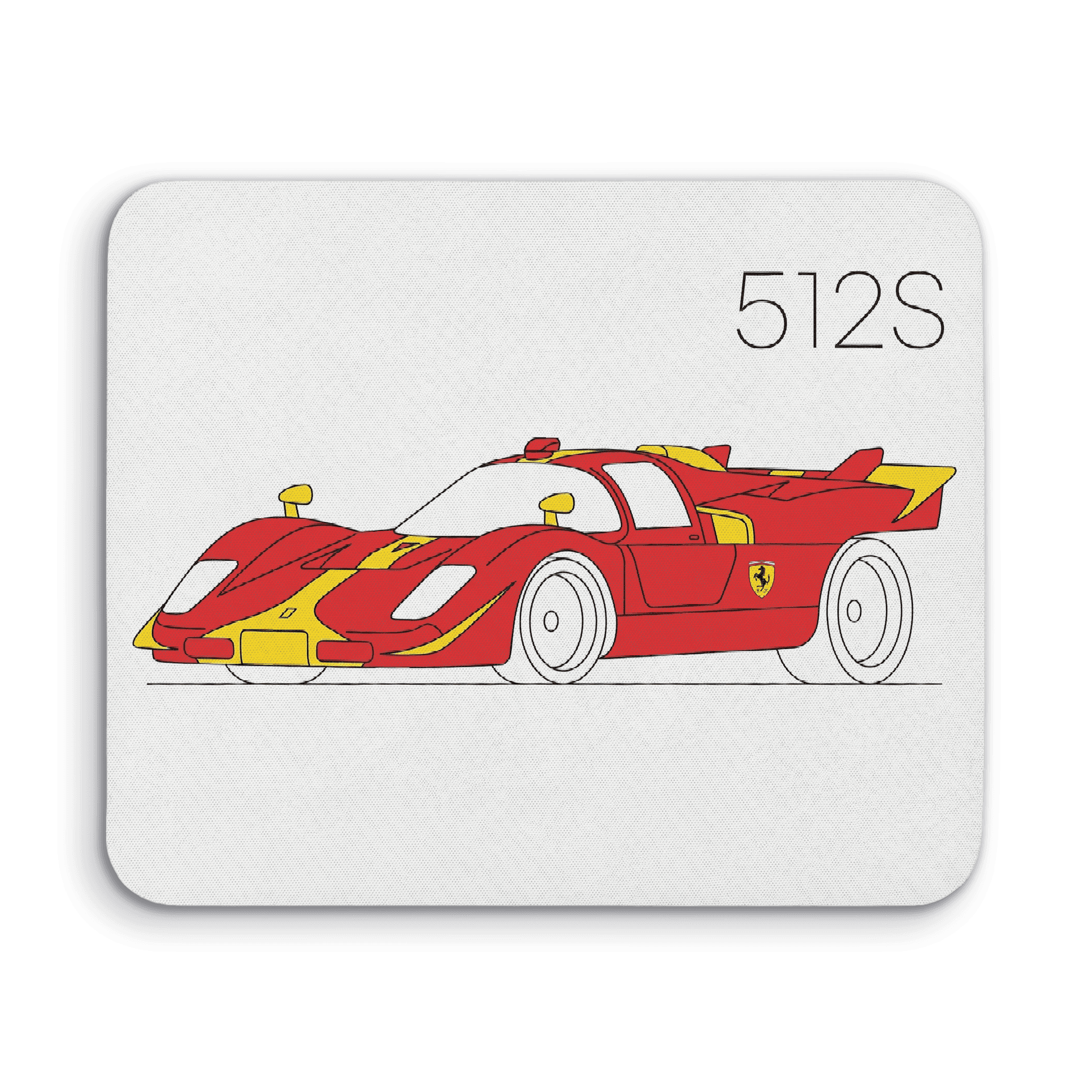 Ferrari 512S Minimalist Line Art