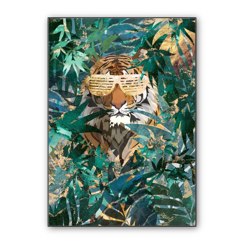 Hip hop tiger in the jungle