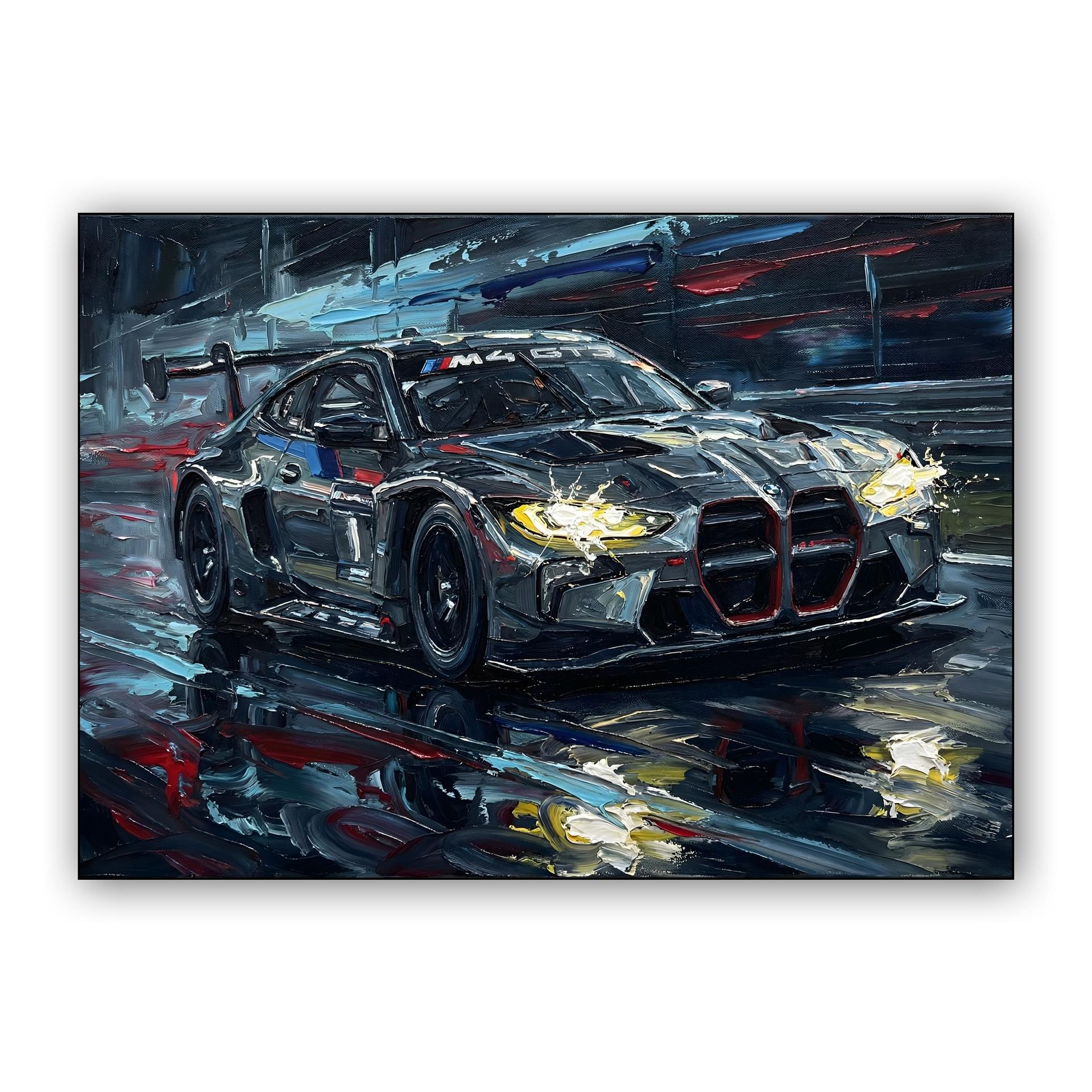 BMW M4 GT3 Night Rain Impasto