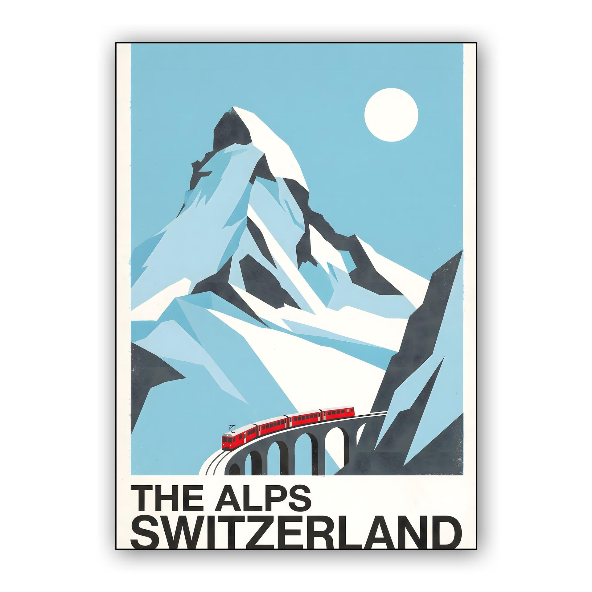 Alpine Journey: Matterhorn Switzerland Vintage Travel Poster