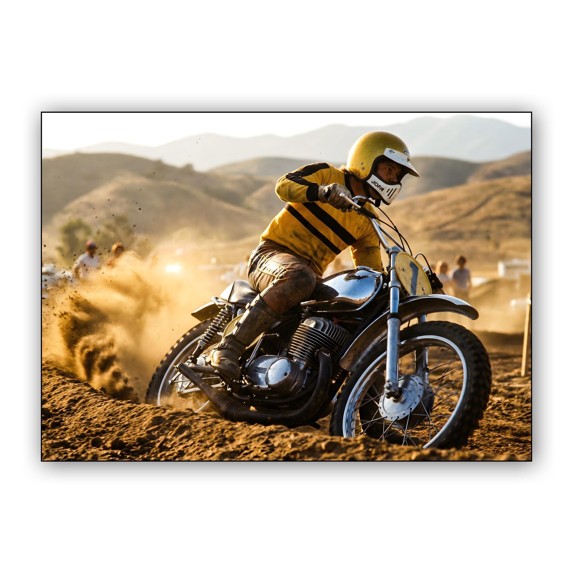 Golden Dust: Vintage Motocross Pursuit