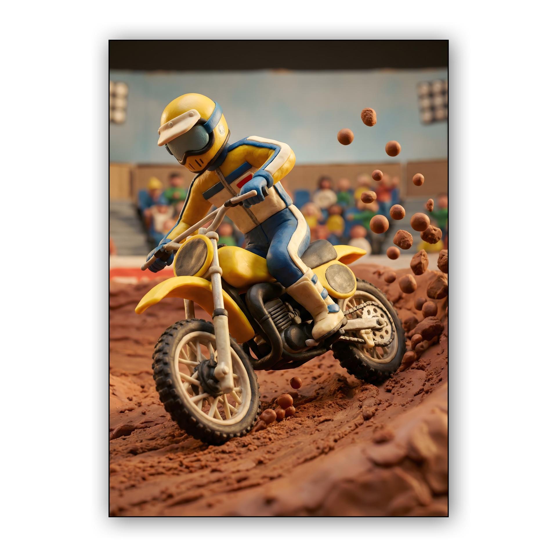 Mud and Clay: The Yellow Racer's High-Speed Berm