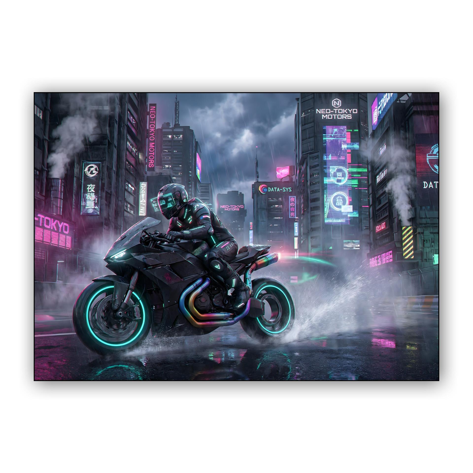 Neon Pulse: Cyberpunk Night Rider