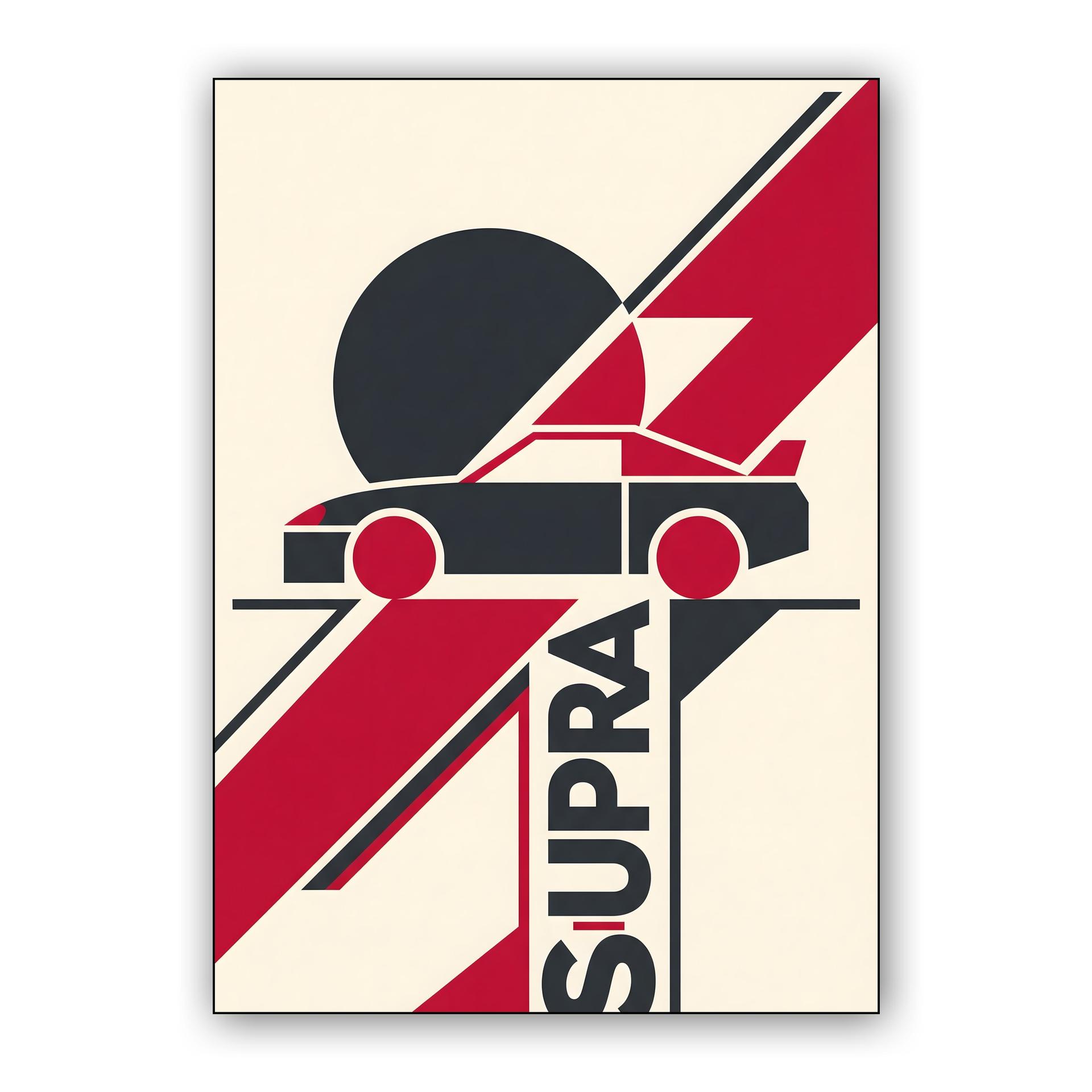 Supra A80 Geometric Minimalist Poster
