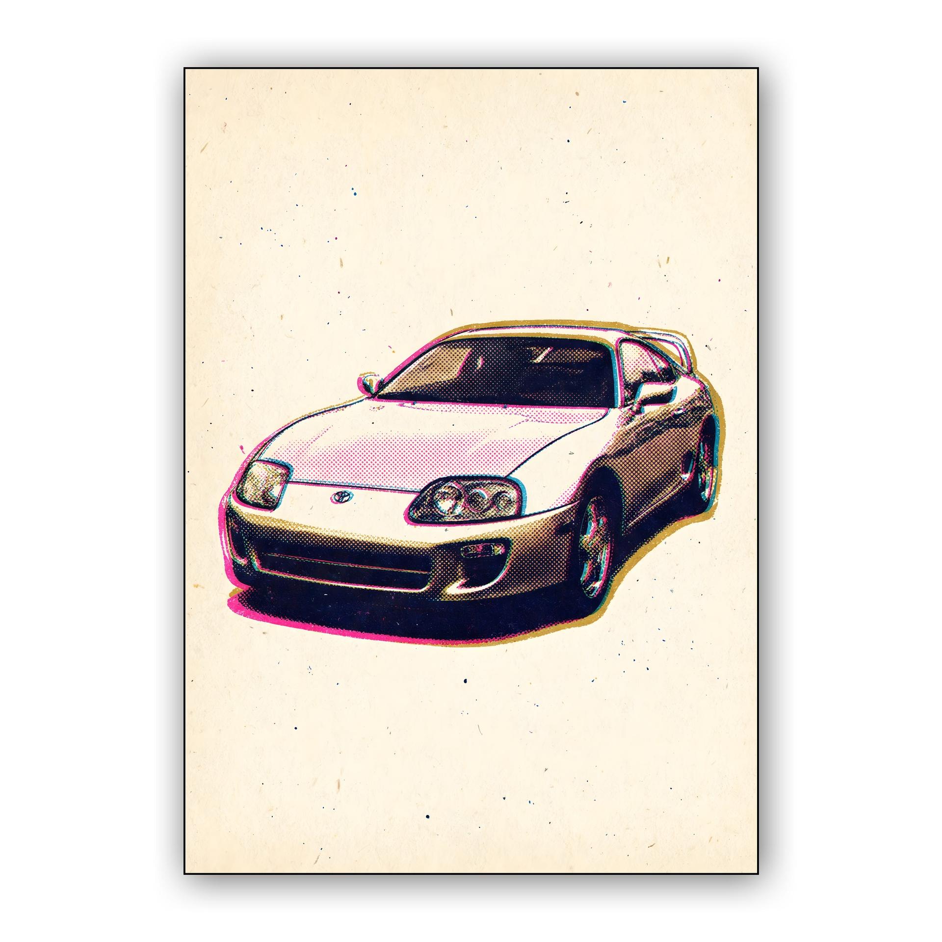 Supra A80 Retro Glitch