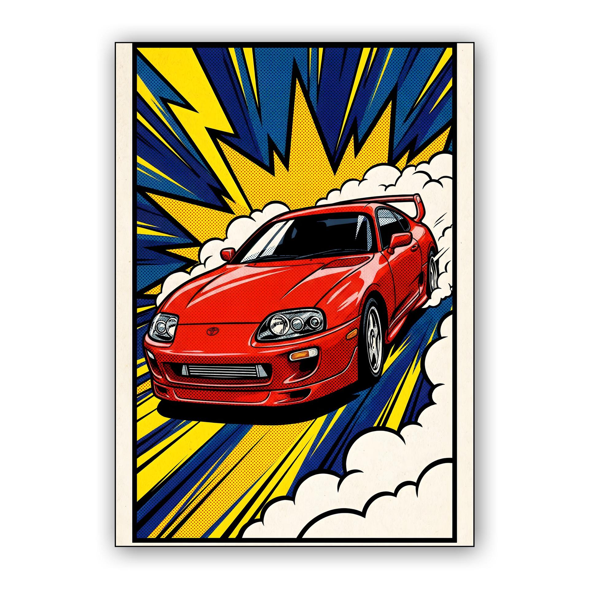 Supra A80 Comic Book Drift