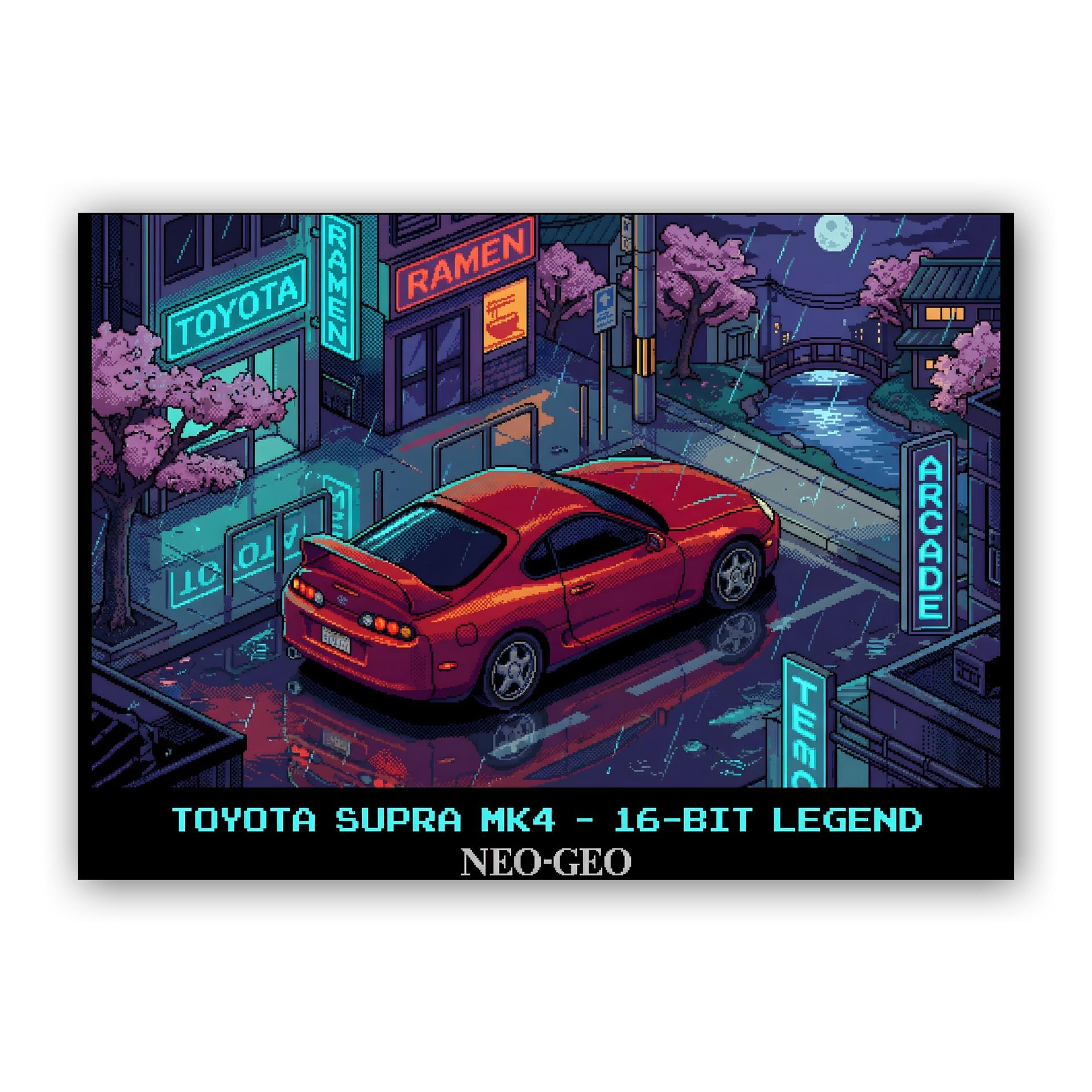 Toyota Supra MK4: 16-Bit Neo-Geo Night