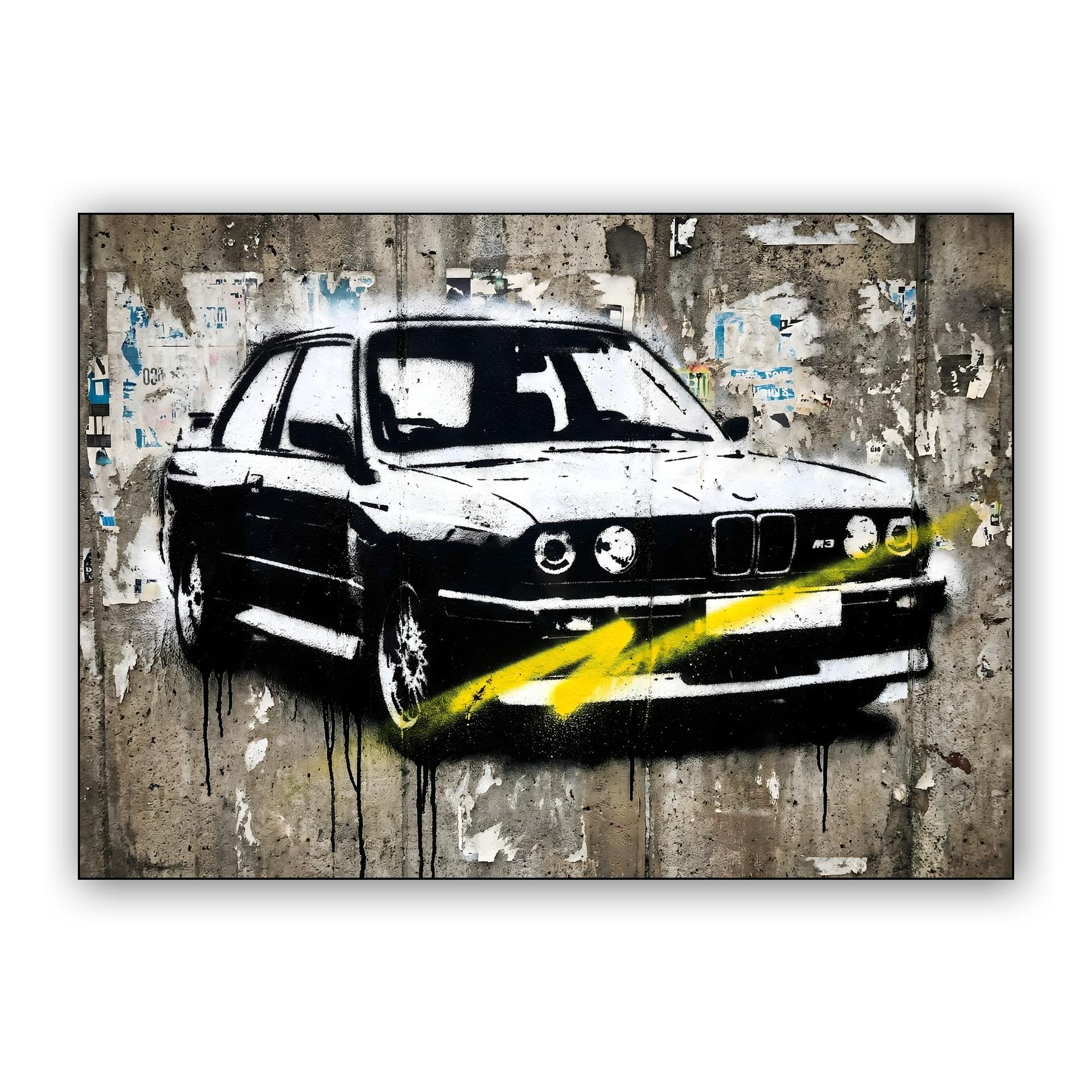 BMW E30 M3: Urban Concrete Stencil