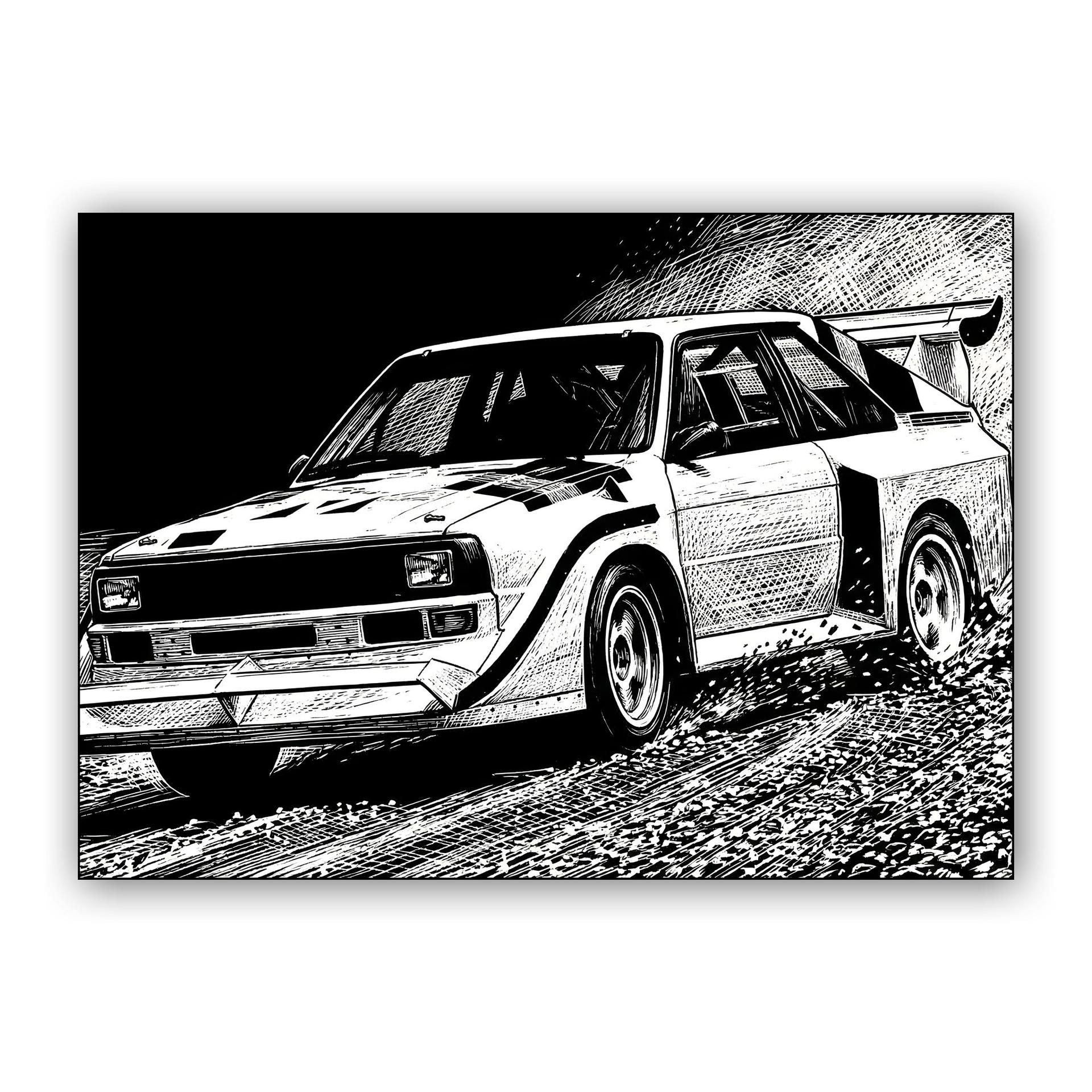 Audi Quattro S1: Pikes Peak Engraving