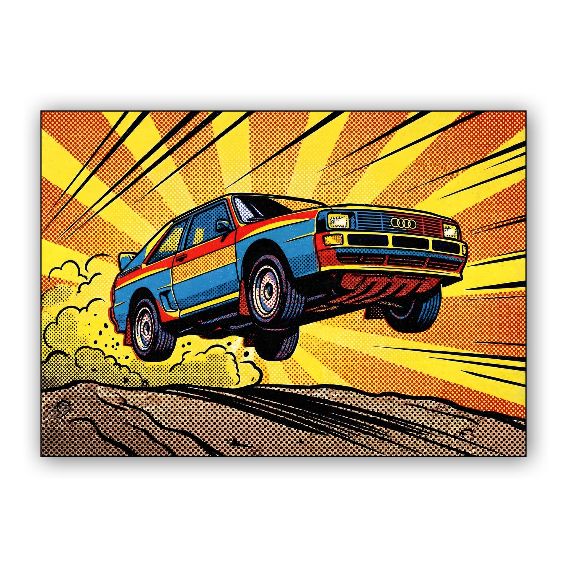 Audi Sport Quattro S1: Pop Art Rally Jump