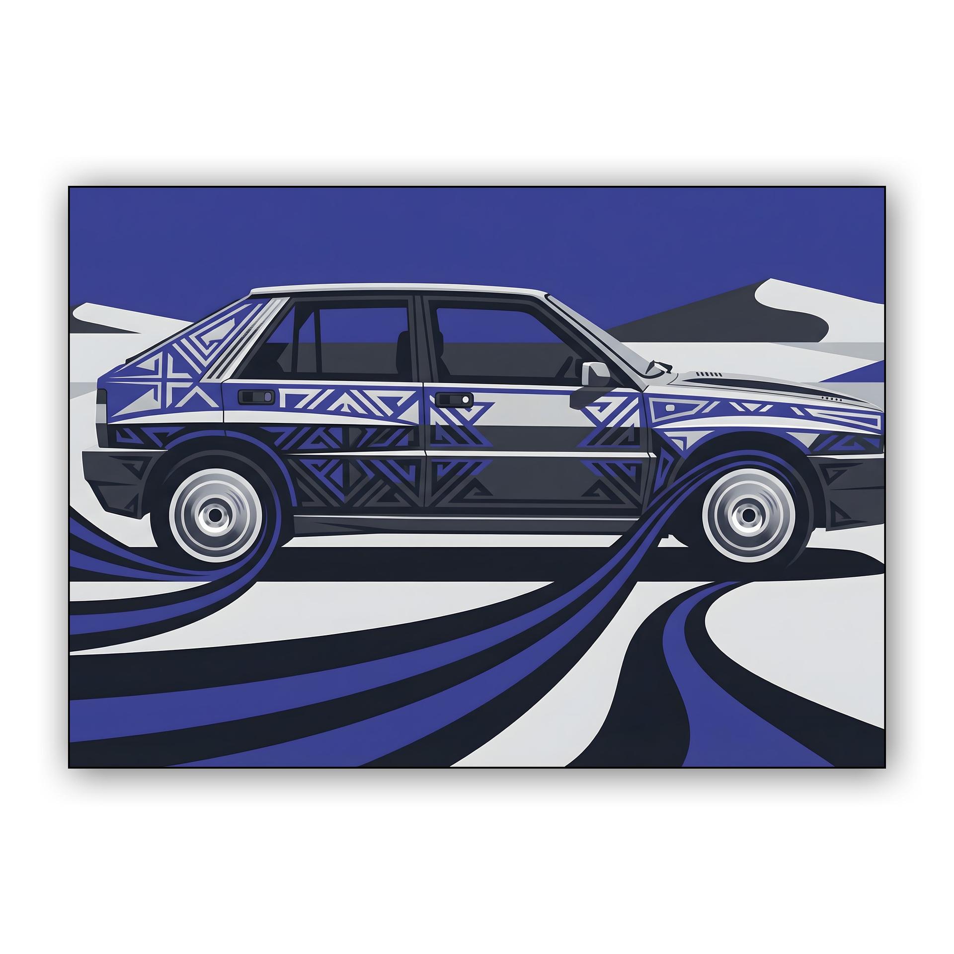 Lancia Delta Integrale: Tribal Graphic Winter Motion
