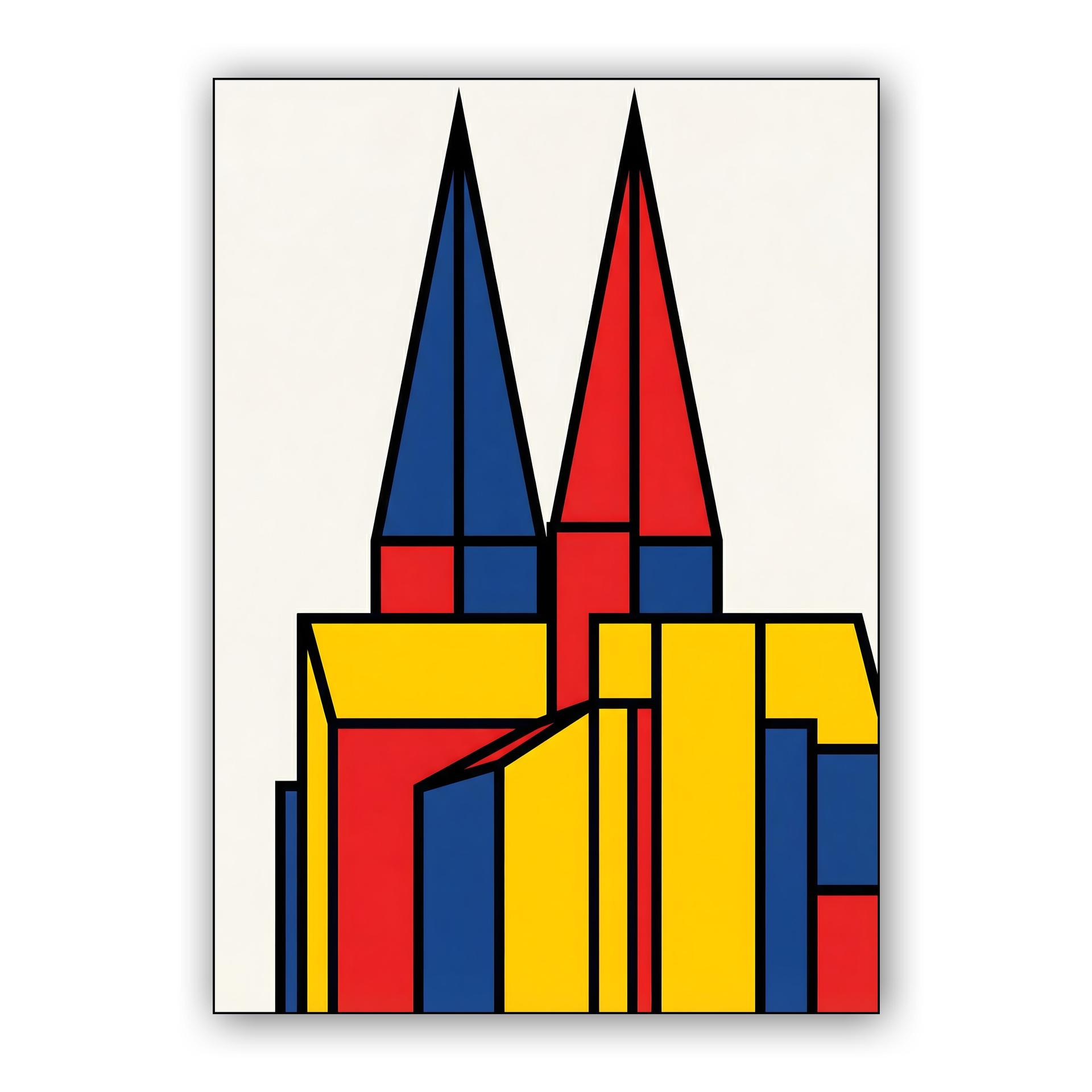 Cologne Cathedral De Stijl Abstraction