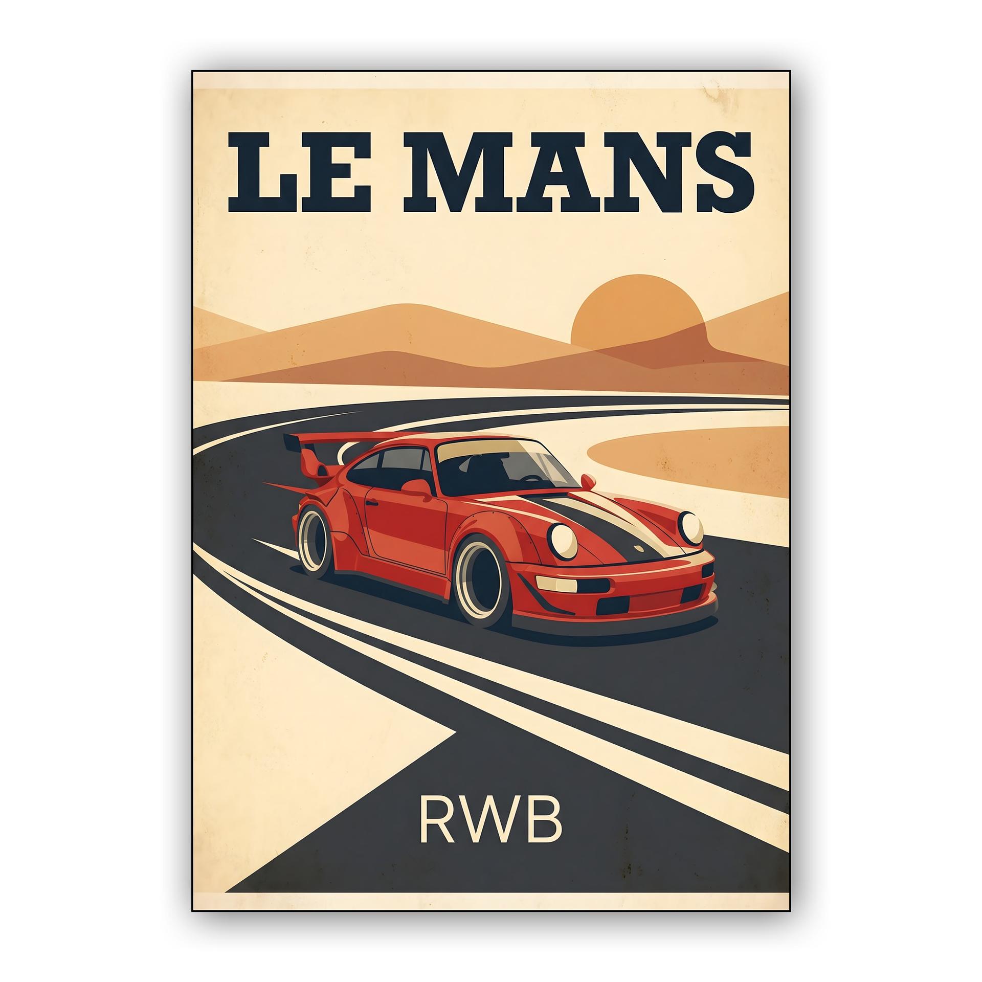 RWB Le Mans Heritage: Vintage Racing Poster