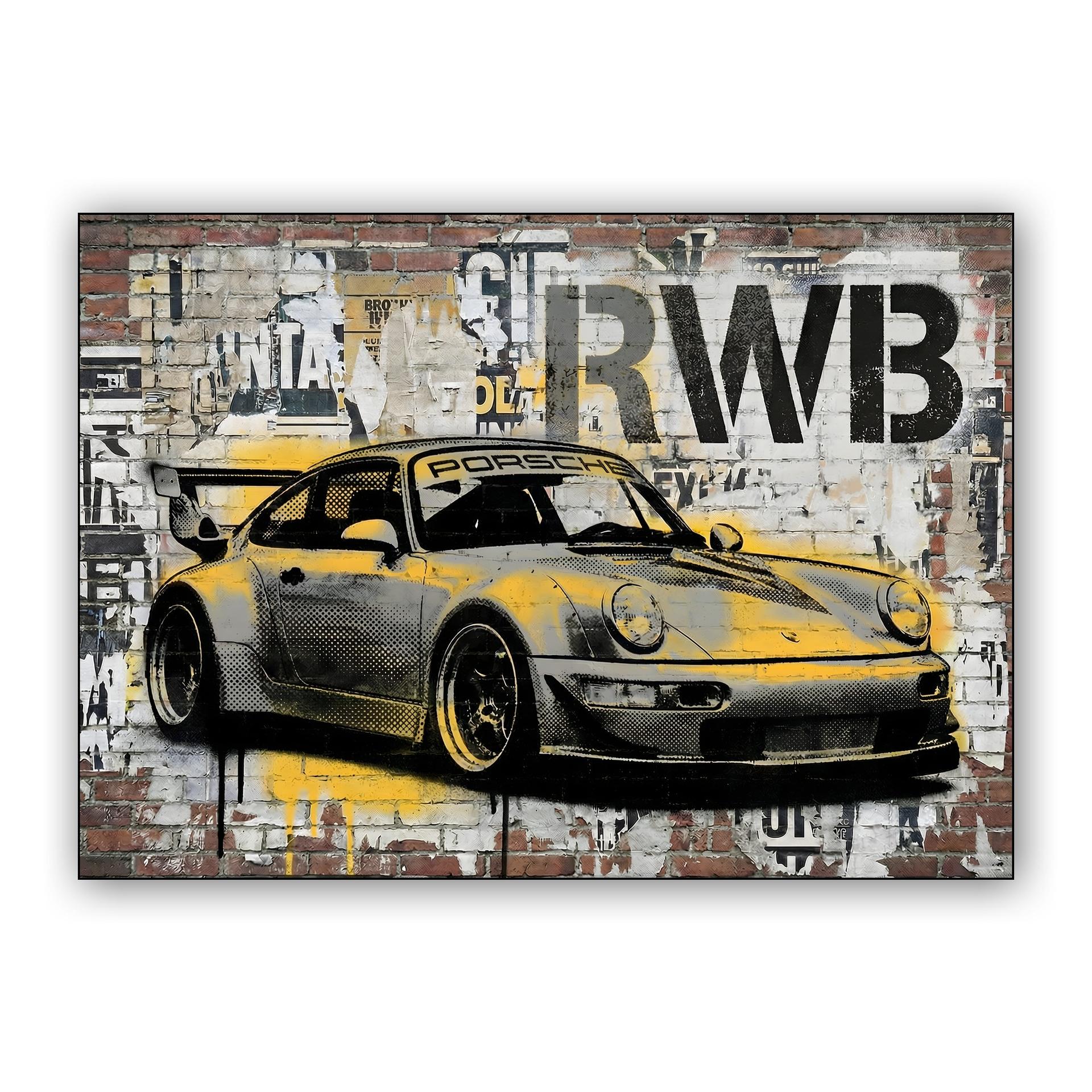 Urban Pulse: RWB 964 Stencil Mural