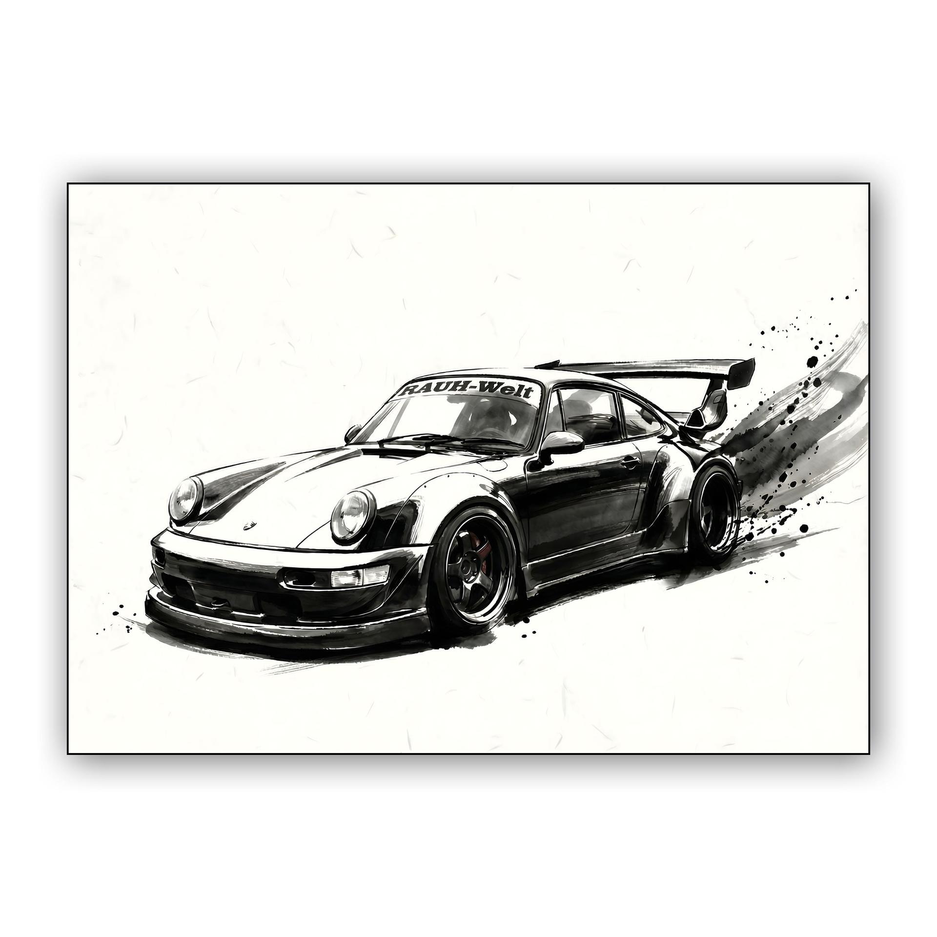 RWB 911: Sumi-e Motion Study