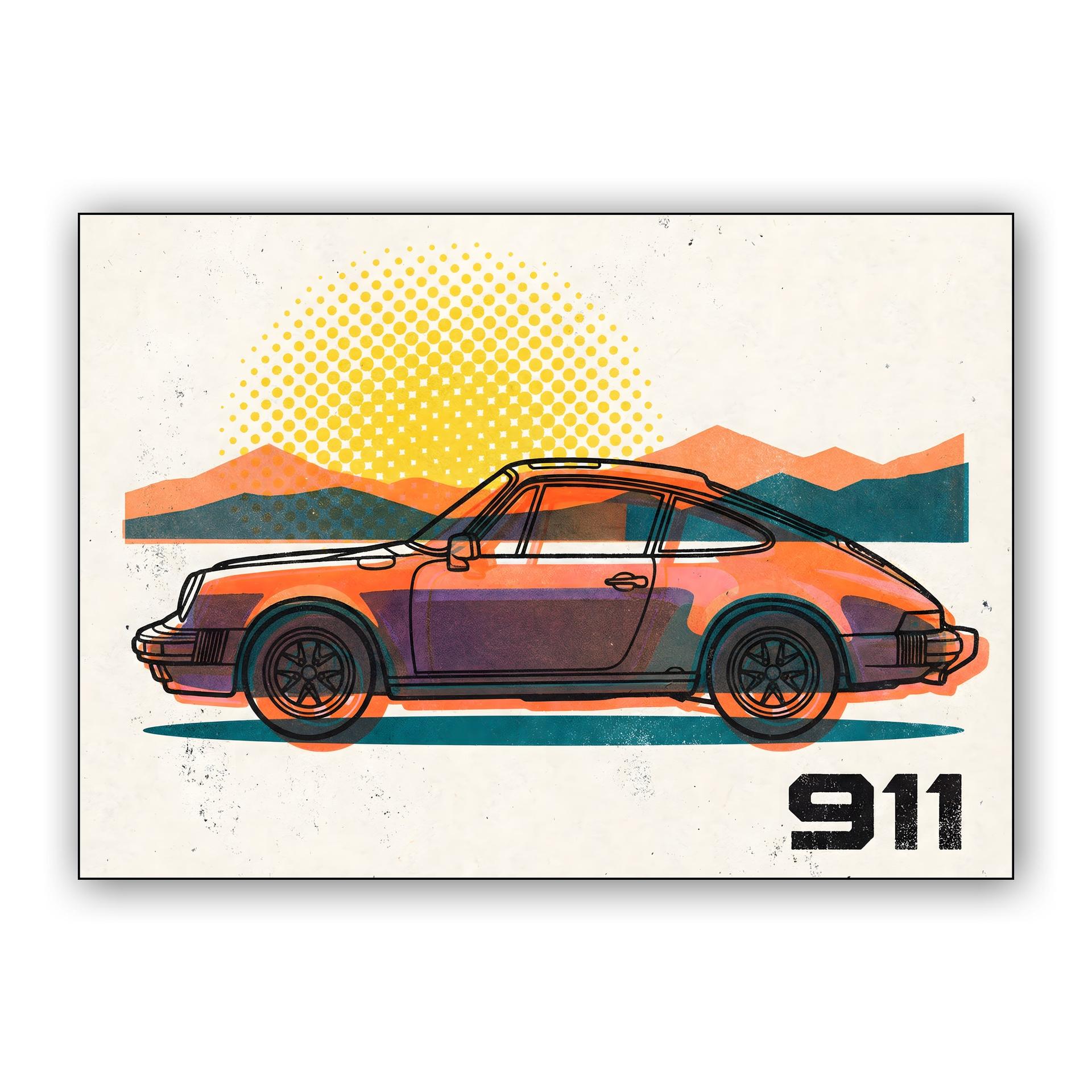 Classic Porsche 911 Retro Horizon