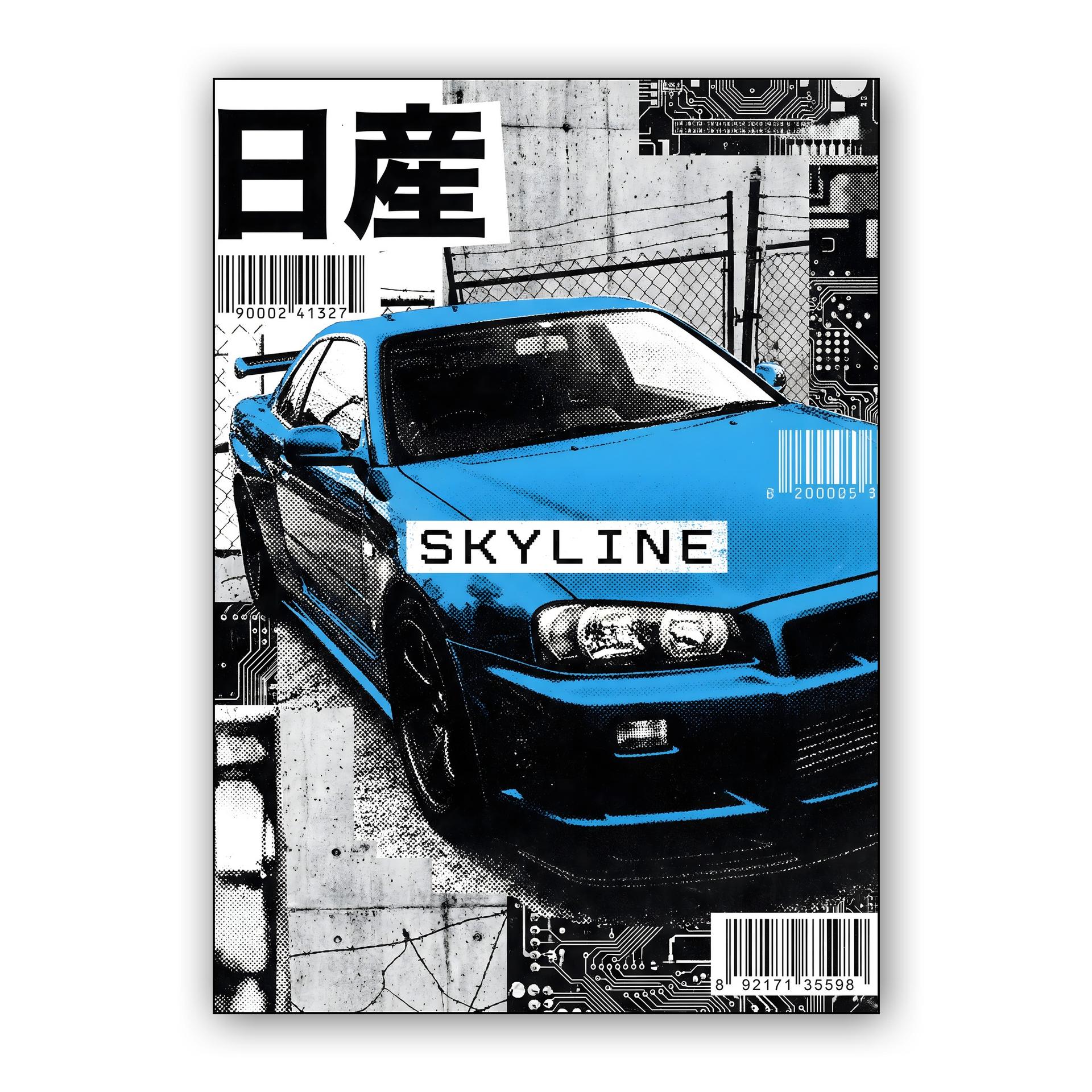 Nissan Skyline R34 Urban Tech Collage