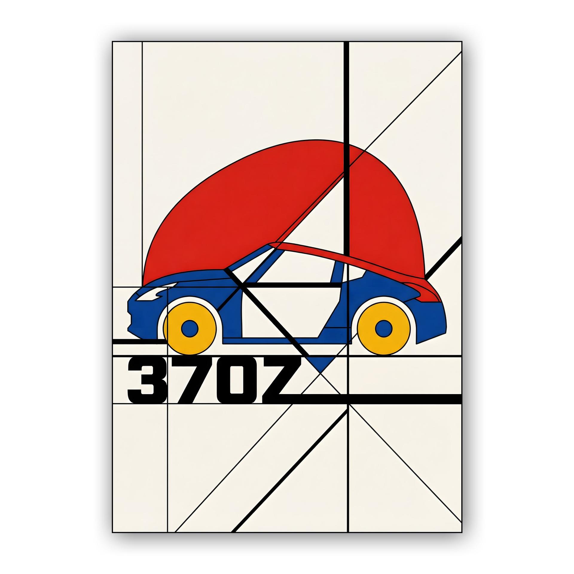 Nissan 370Z De Stijl Modernist Abstract