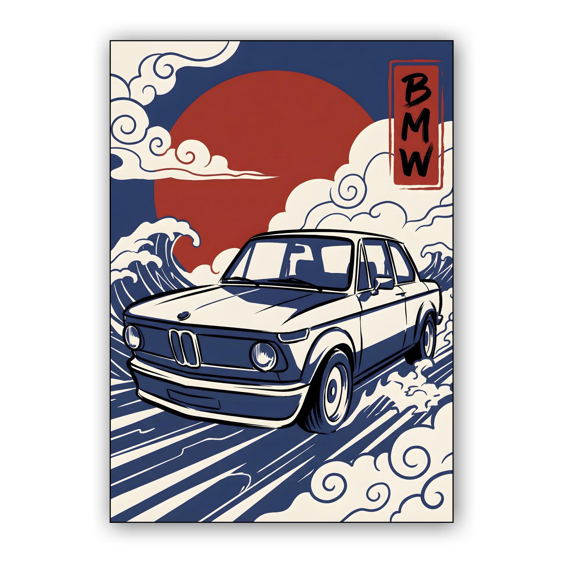 BMW 2002 Great Wave Ukiyo-e Fusion