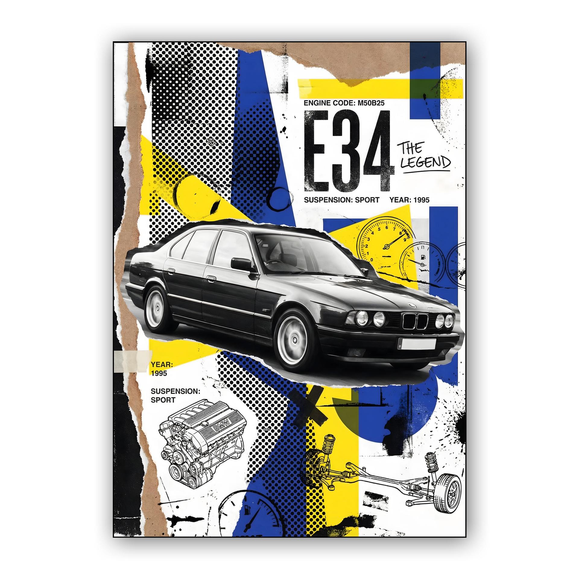 BMW E34: The Legend Collage