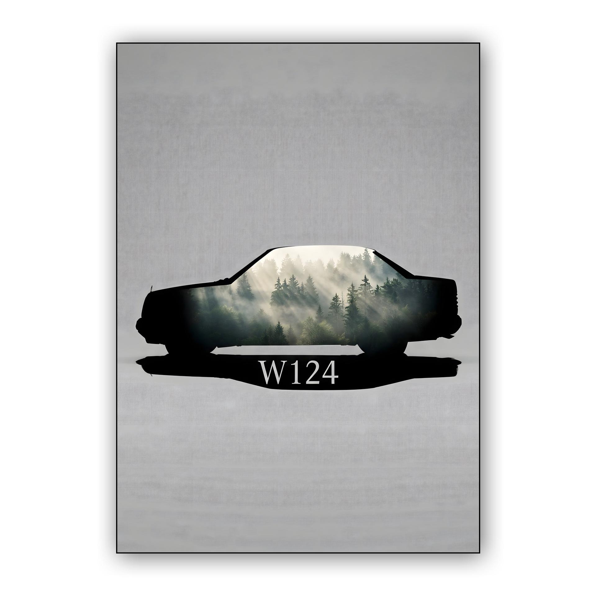 W124 Misty Forest Silhouette