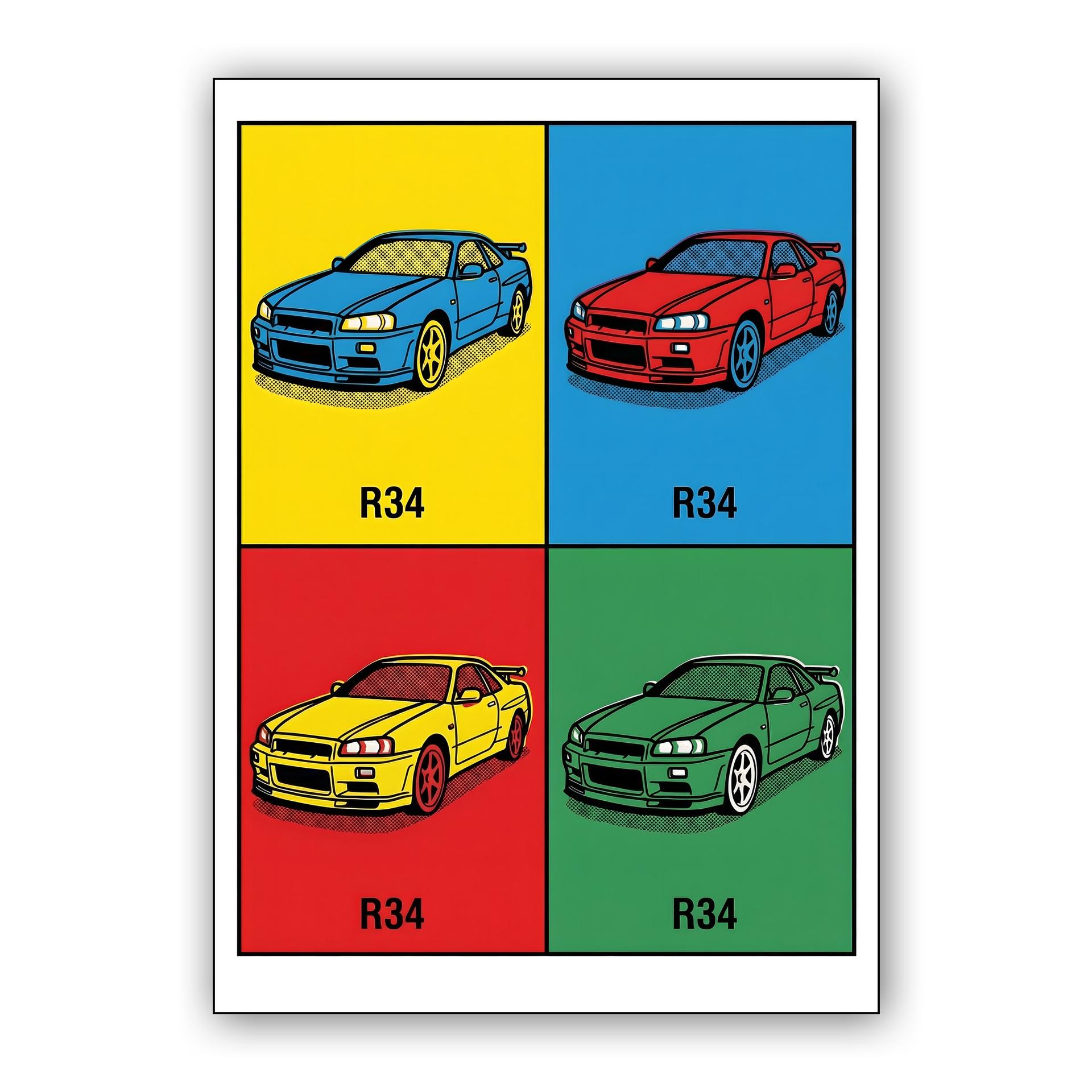Pop Art Skyline R34 Quad