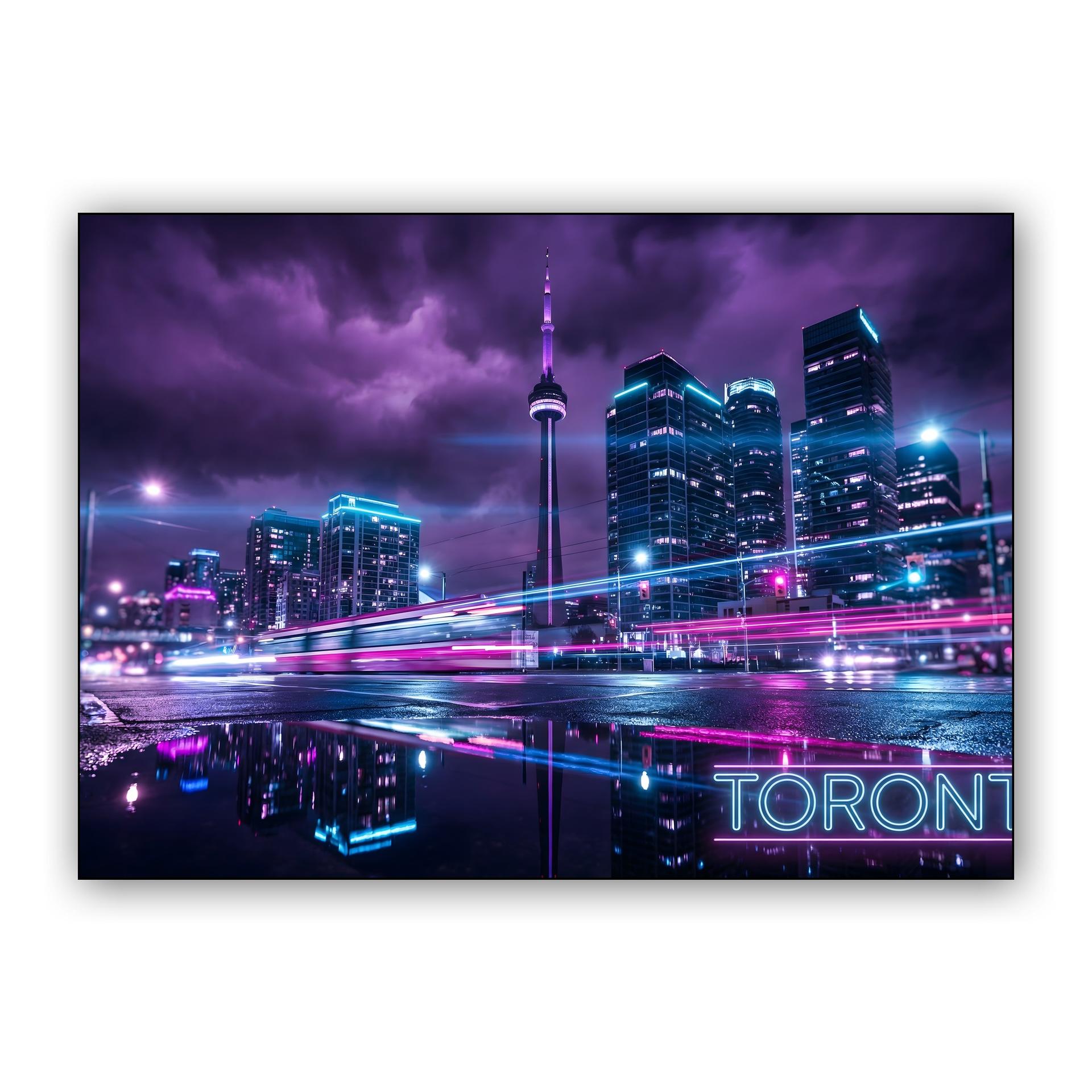 Midnight Neon: Toronto Skyline
