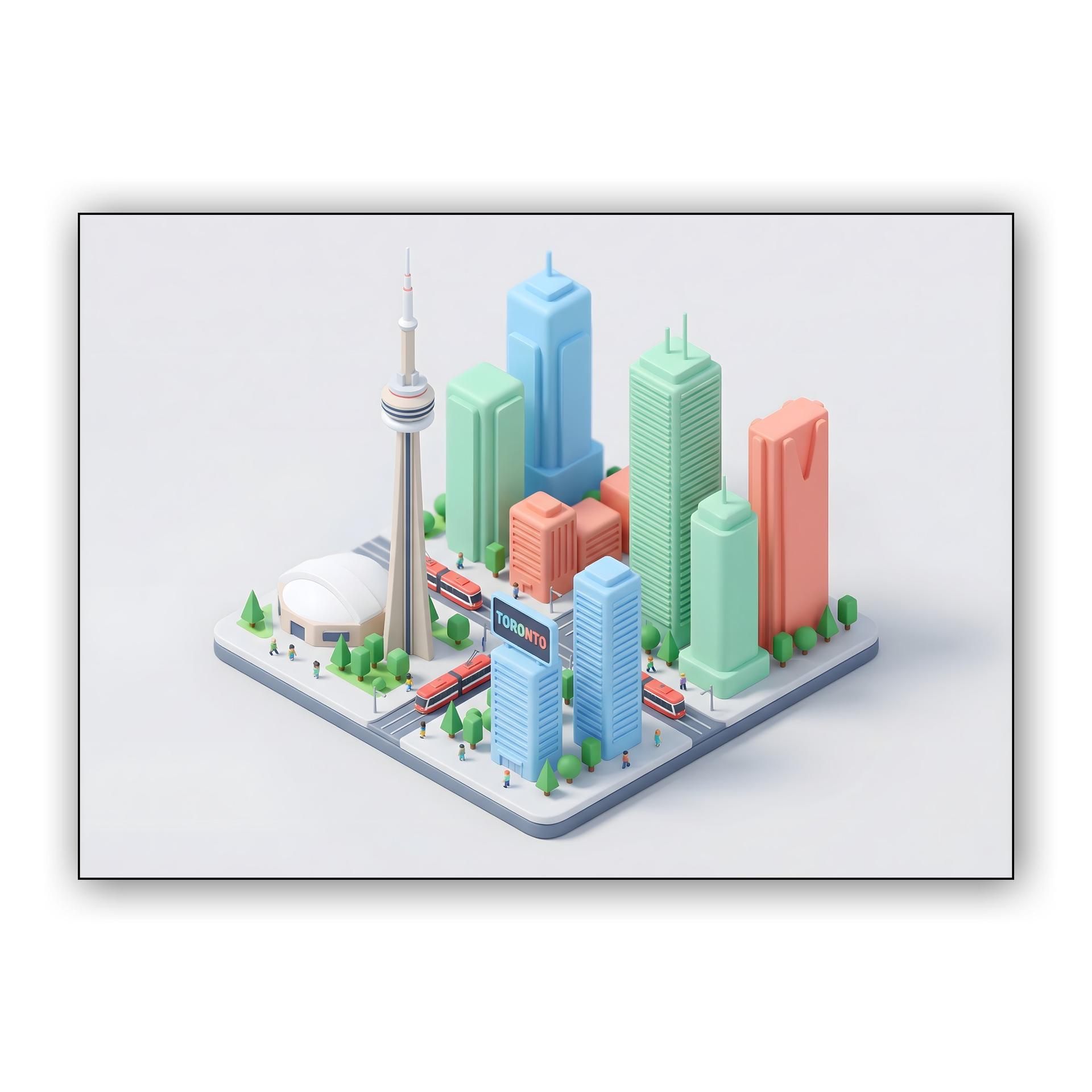 Miniature Metropolis: Toronto Isometric Diorama