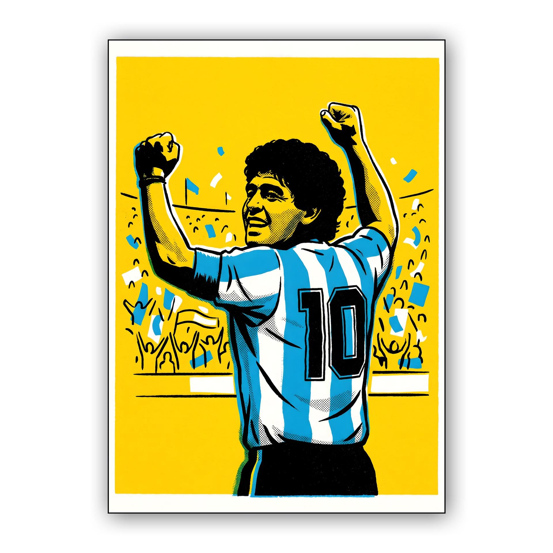Maradona: The Golden Triumph Pop Art