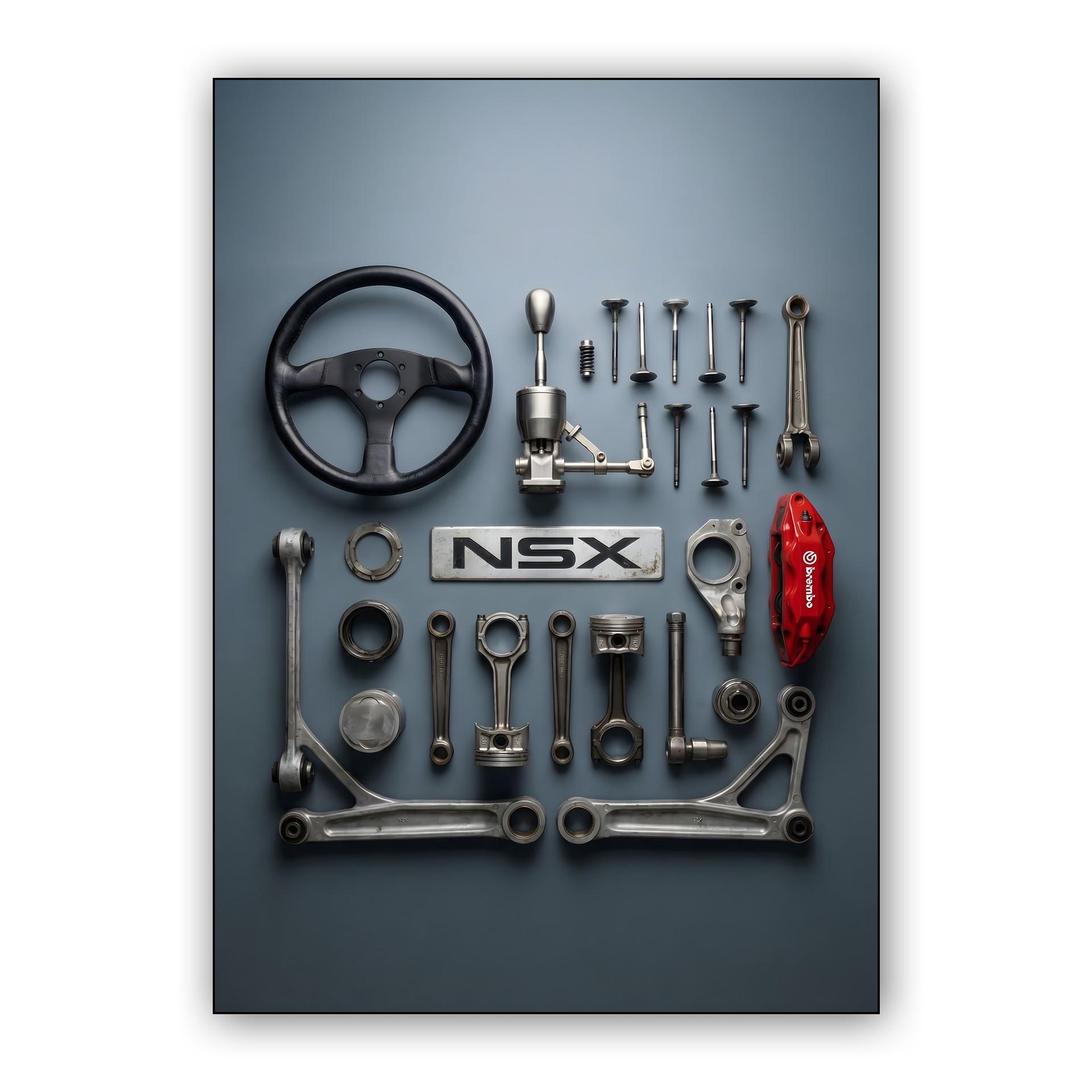 Honda NSX Component Knolling
