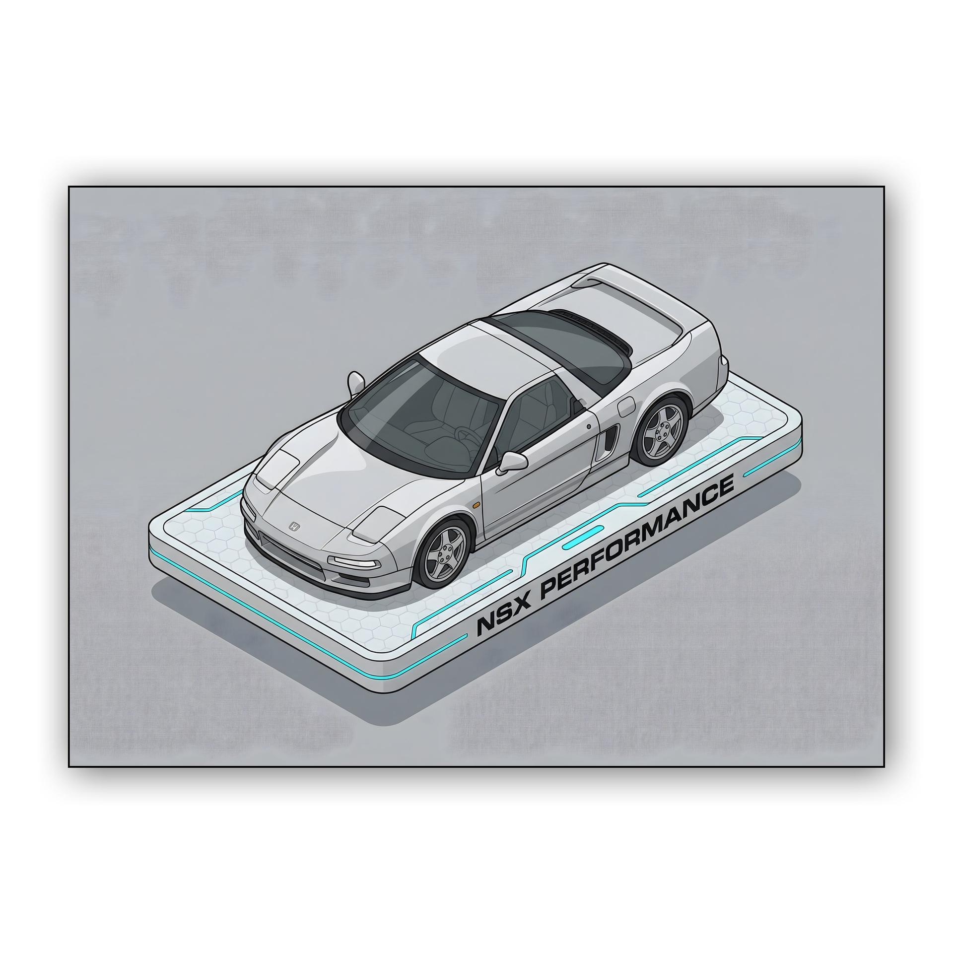 Isometric Honda NSX Performance Display