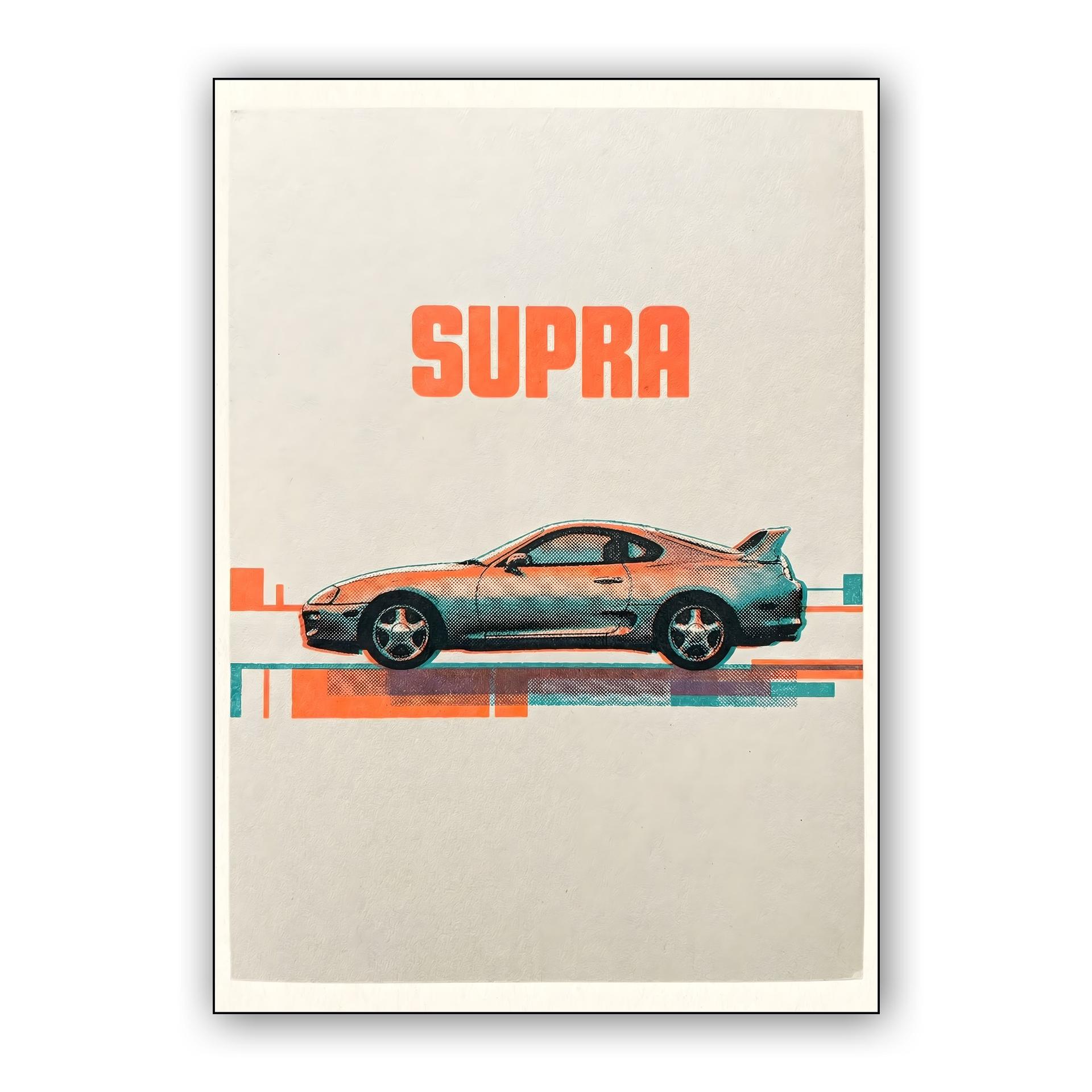 Supra A80 Halftone Risograph Poster