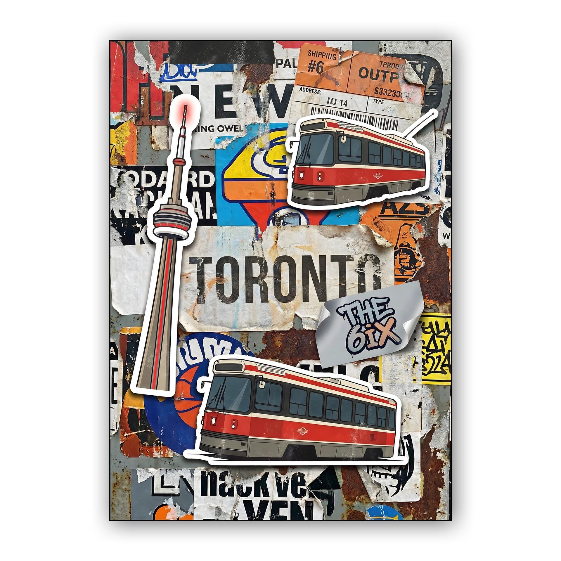 Toronto Street Culture Sticker Collage