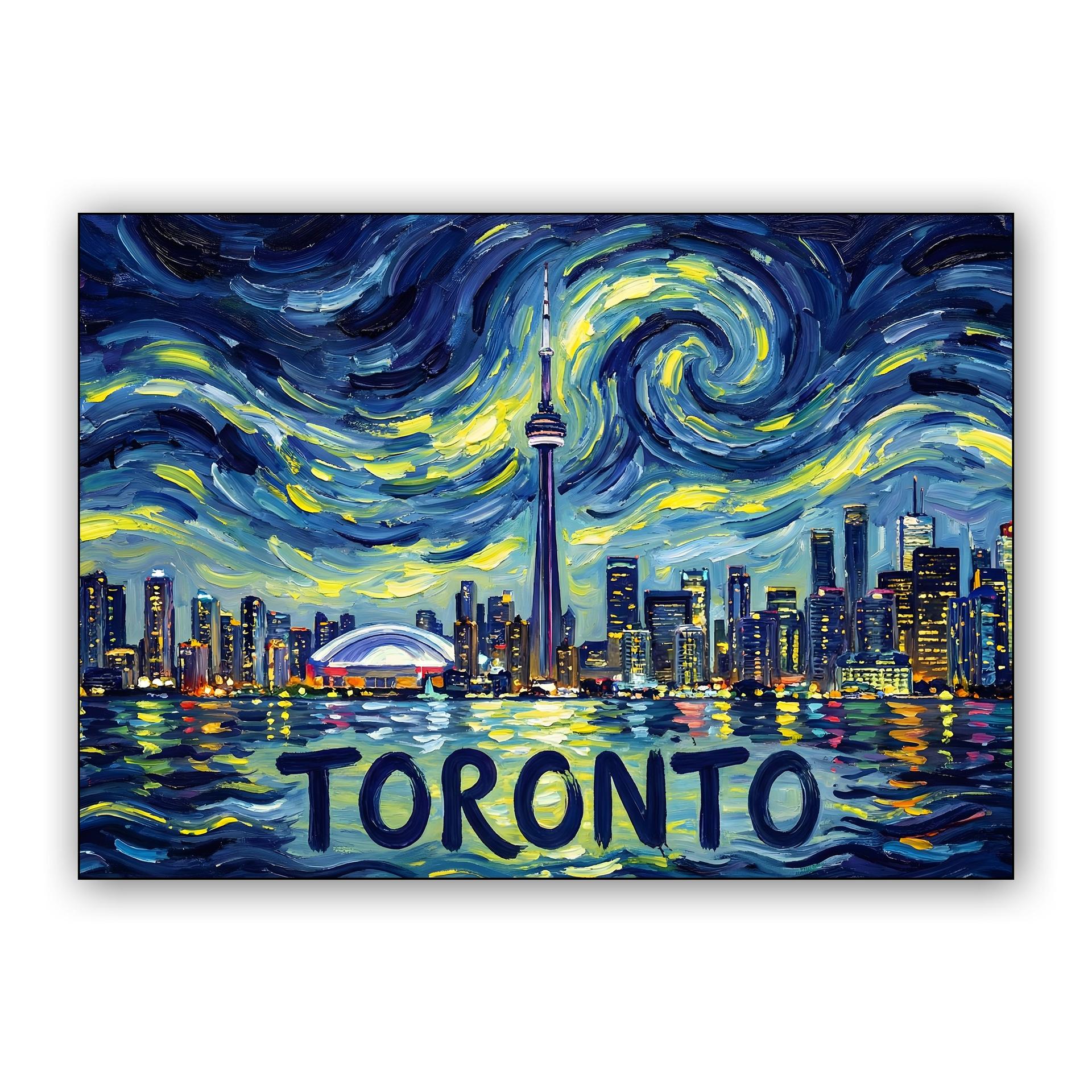 Toronto Starry Night Skyline