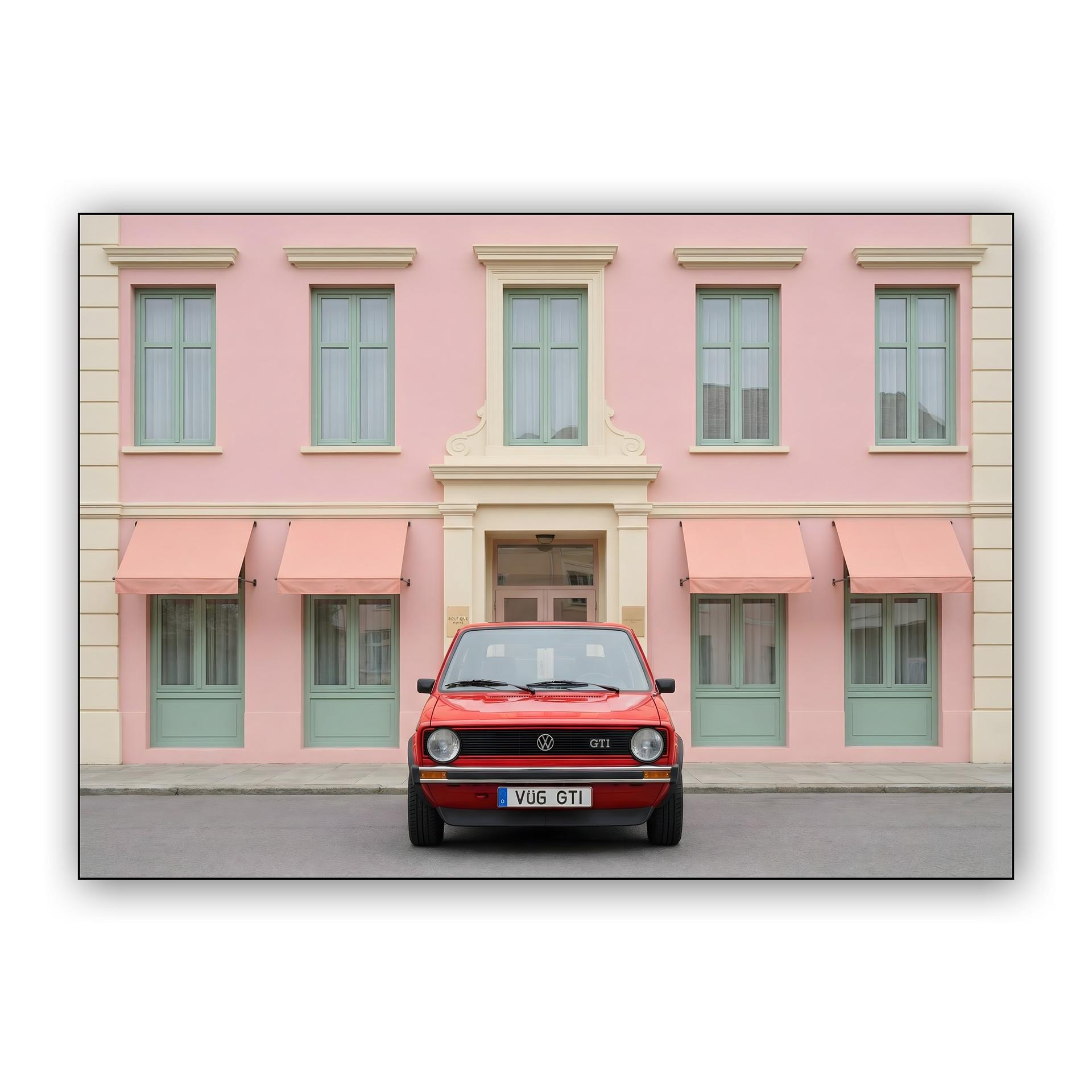 Scarlet GTI at the Pink Hotel