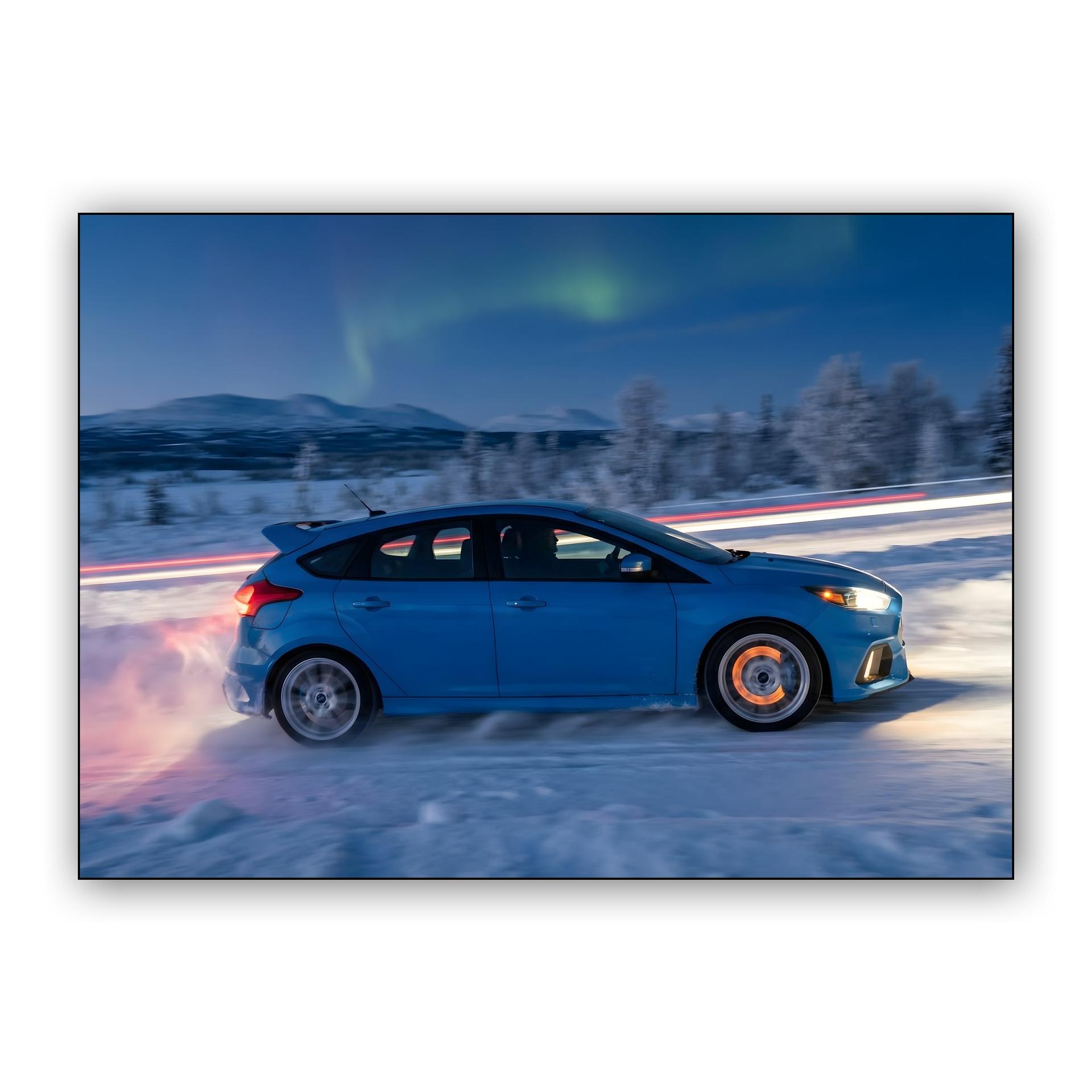 Ford Focus RS Arctic Aurora Drift