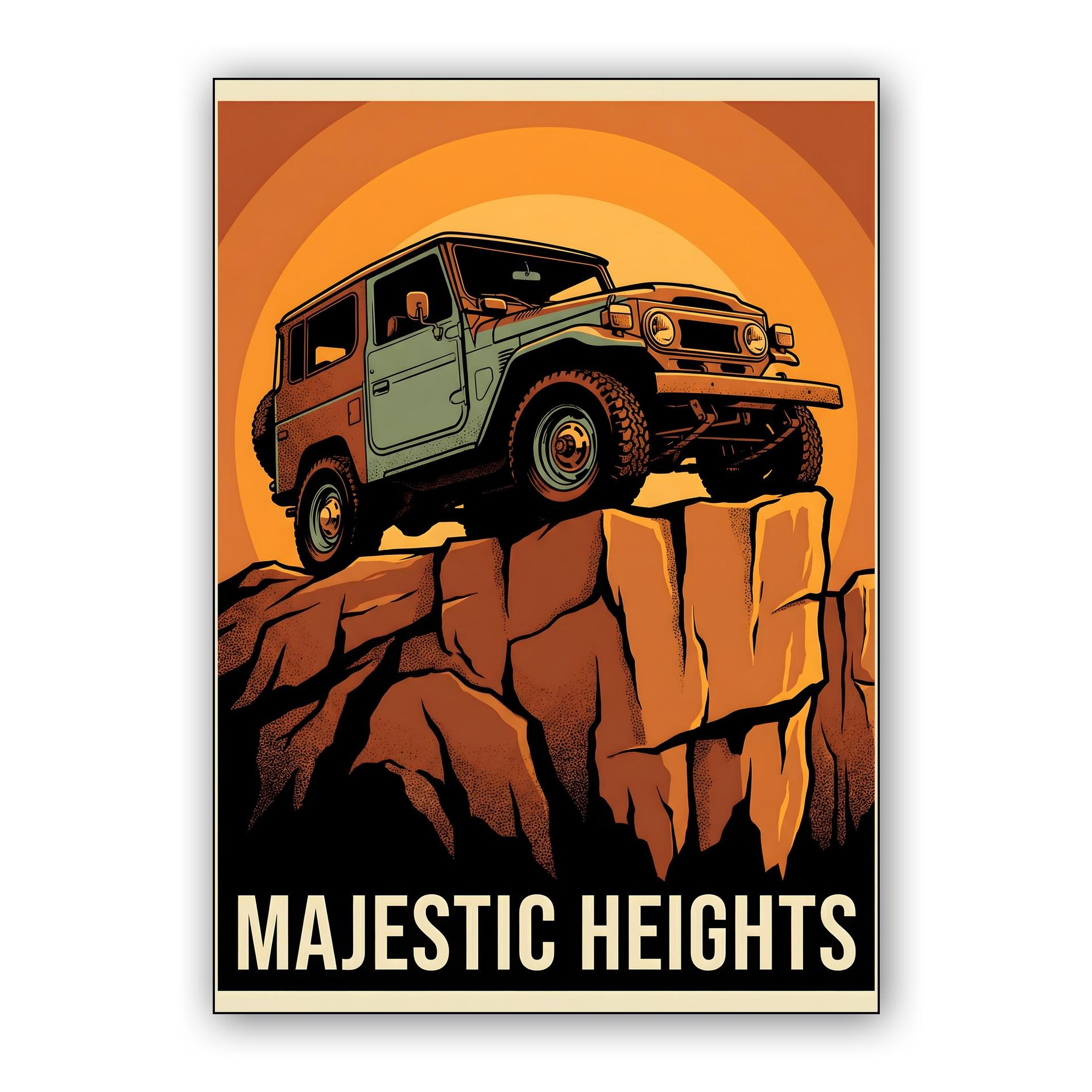 Majestic Heights: Classic Land Cruiser Adventure