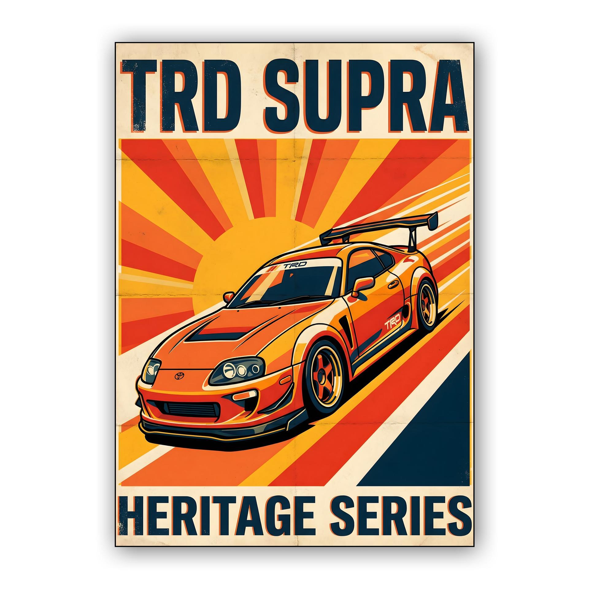 TRD Supra Heritage: Rising Sun Graphic Art