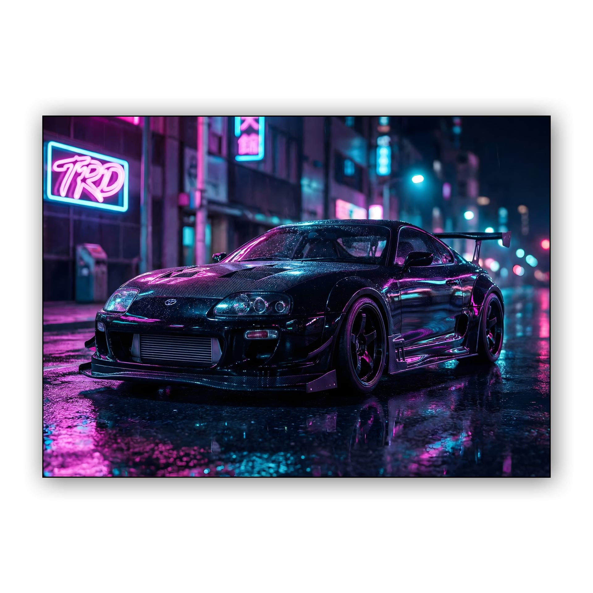 Neon Pulse: TRD Supra A80 in Tokyo