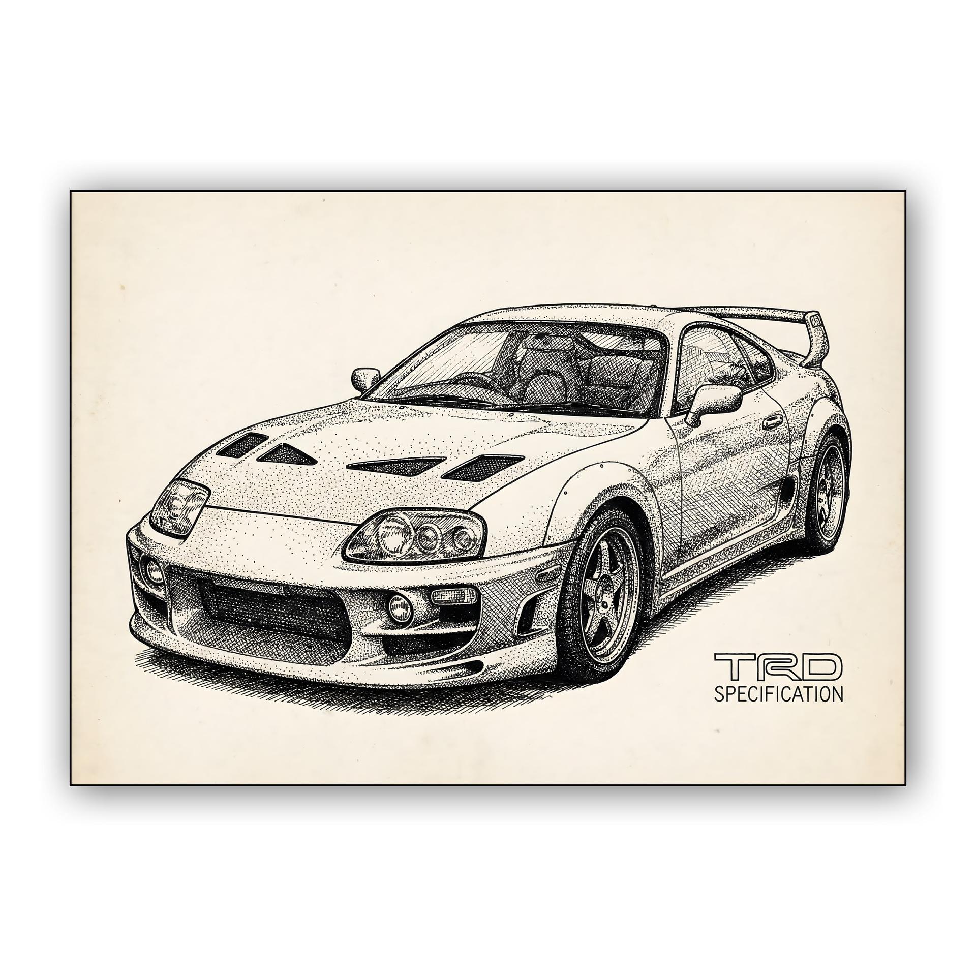 TRD Supra A80: Stippled Mastery